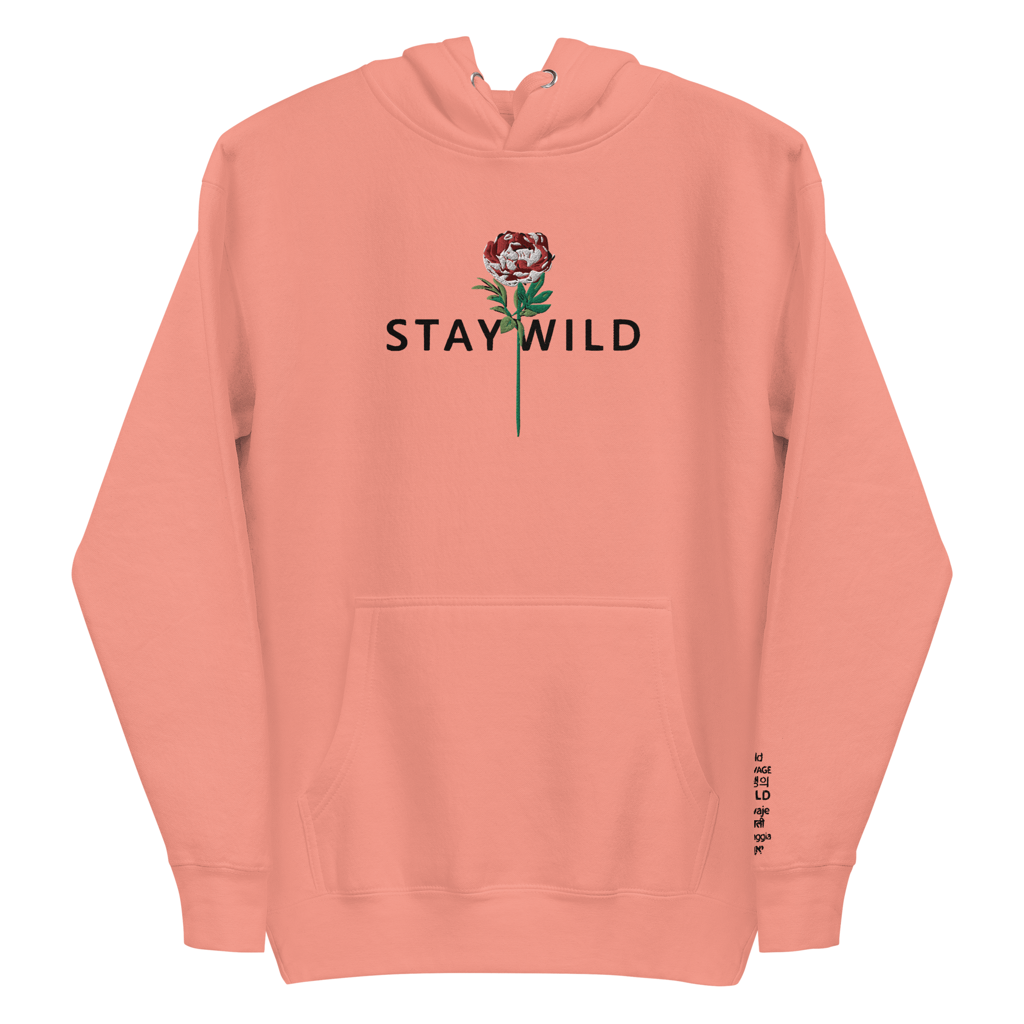 Women’s Pink / Purple Stay Wild Unisex Hoodie In Dusty Rose Medium Wild Lady Lils