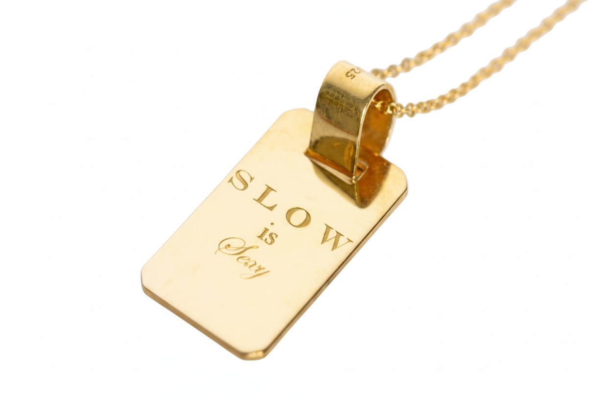 Florentis Jewellery Women's Slow Is Sexy Pendant - Silver