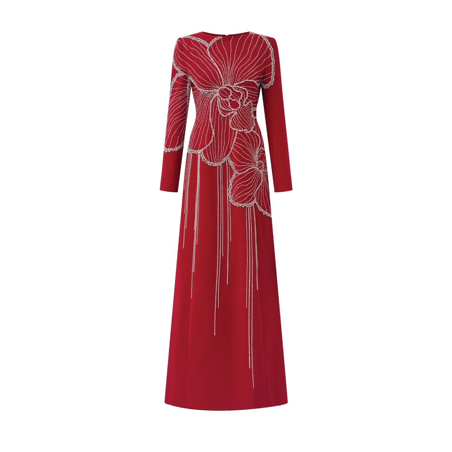 Women’s Orchid Crystal Embellished Dress - Red Small Tracy Studio