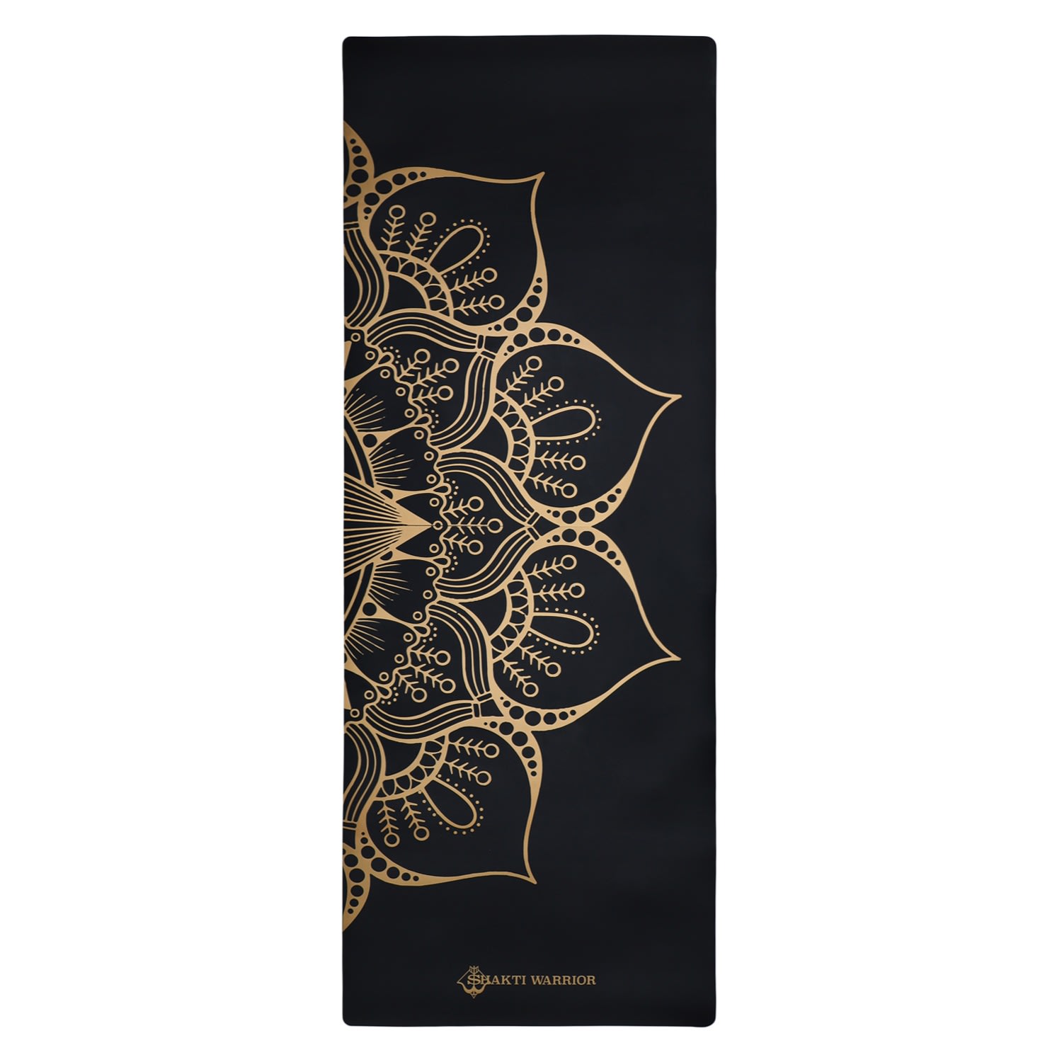 Women’s Black Recycled Pu Yoga Mat - Sahasrara One Size Shakti Warrior