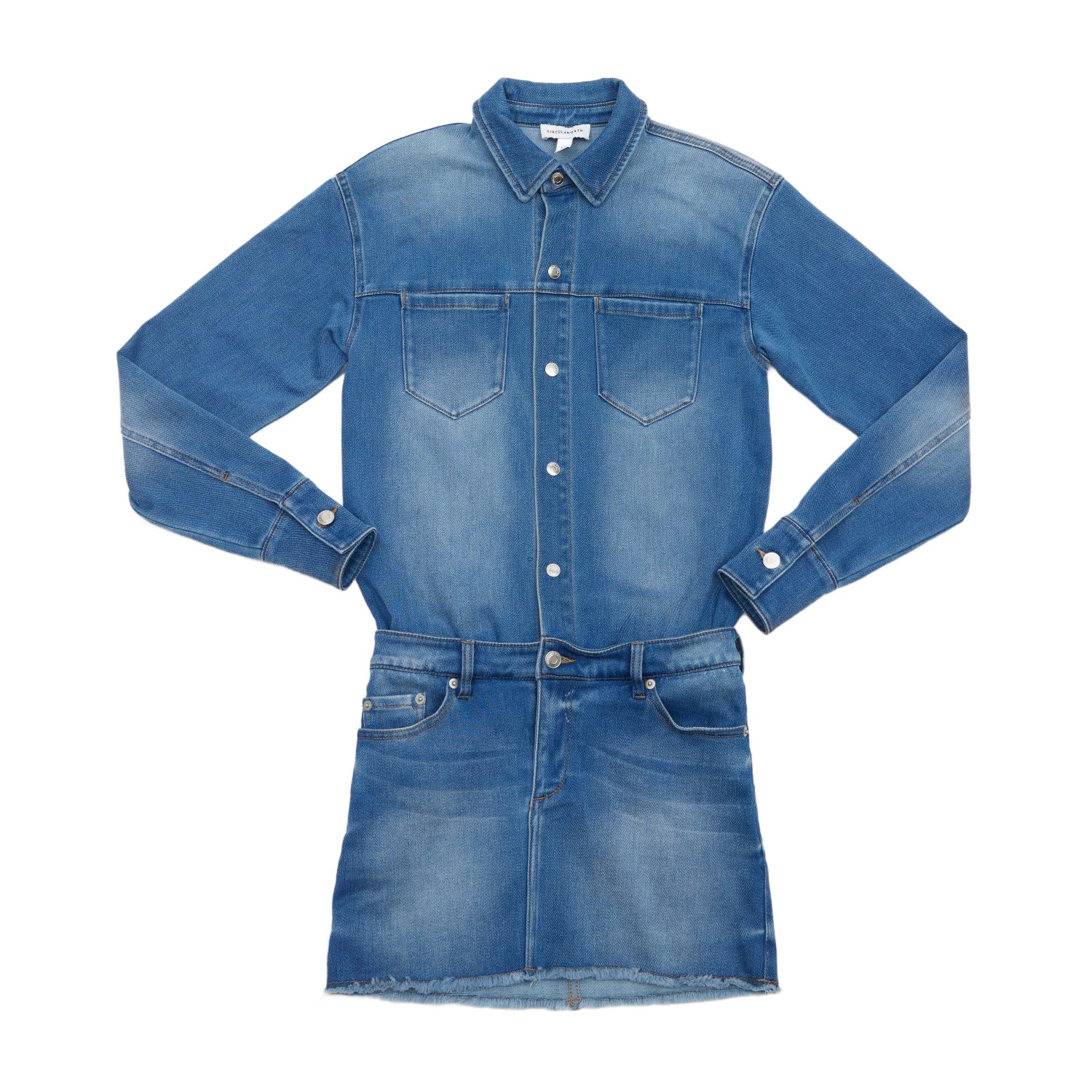 Circular Path Women's Blue Denim Dress Jordan In Blue