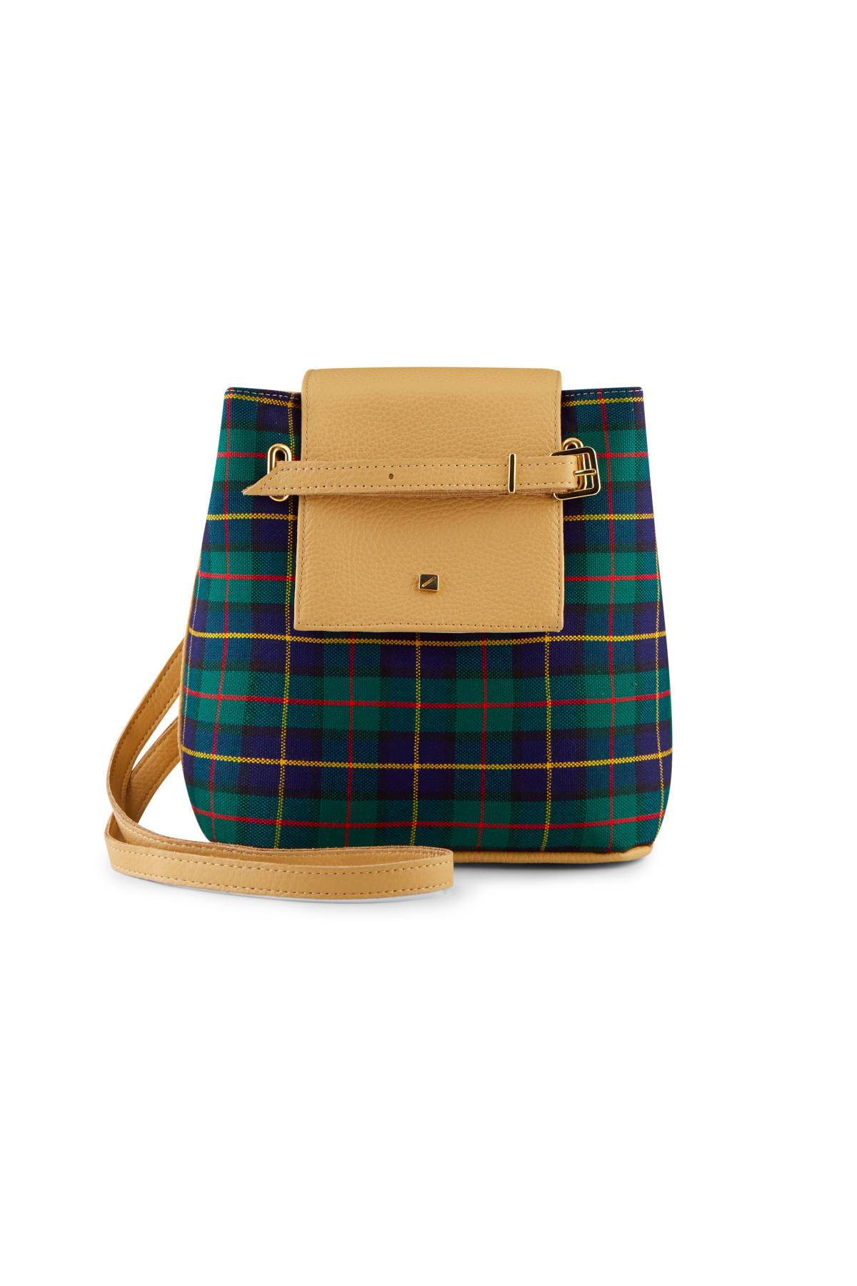 Women’s Neutrals / Green Mini Bucket Scottish One Size Maria Maleta