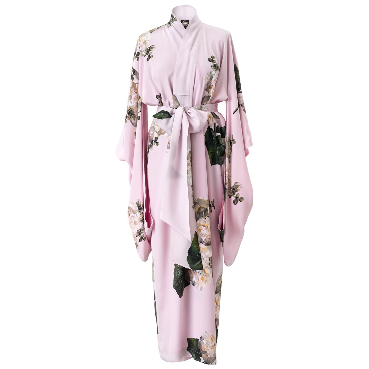 pink maxi kimono