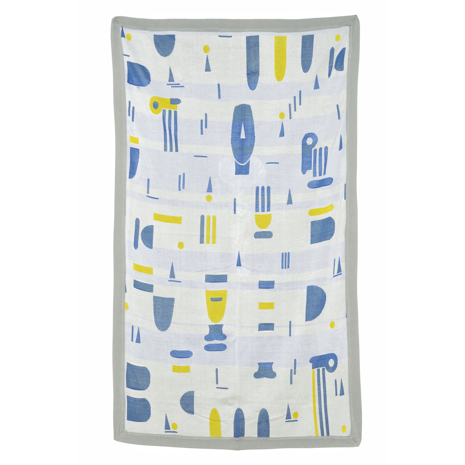 Pepper Vally Blue Hellenic Symbols Beach Towel