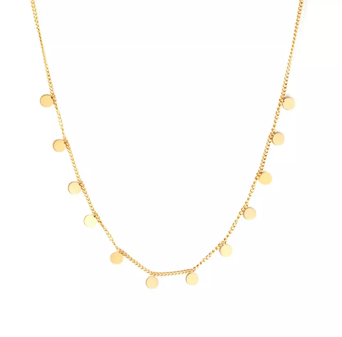 Nazzar Women's Gold Disc Dangle Necklace In Gold