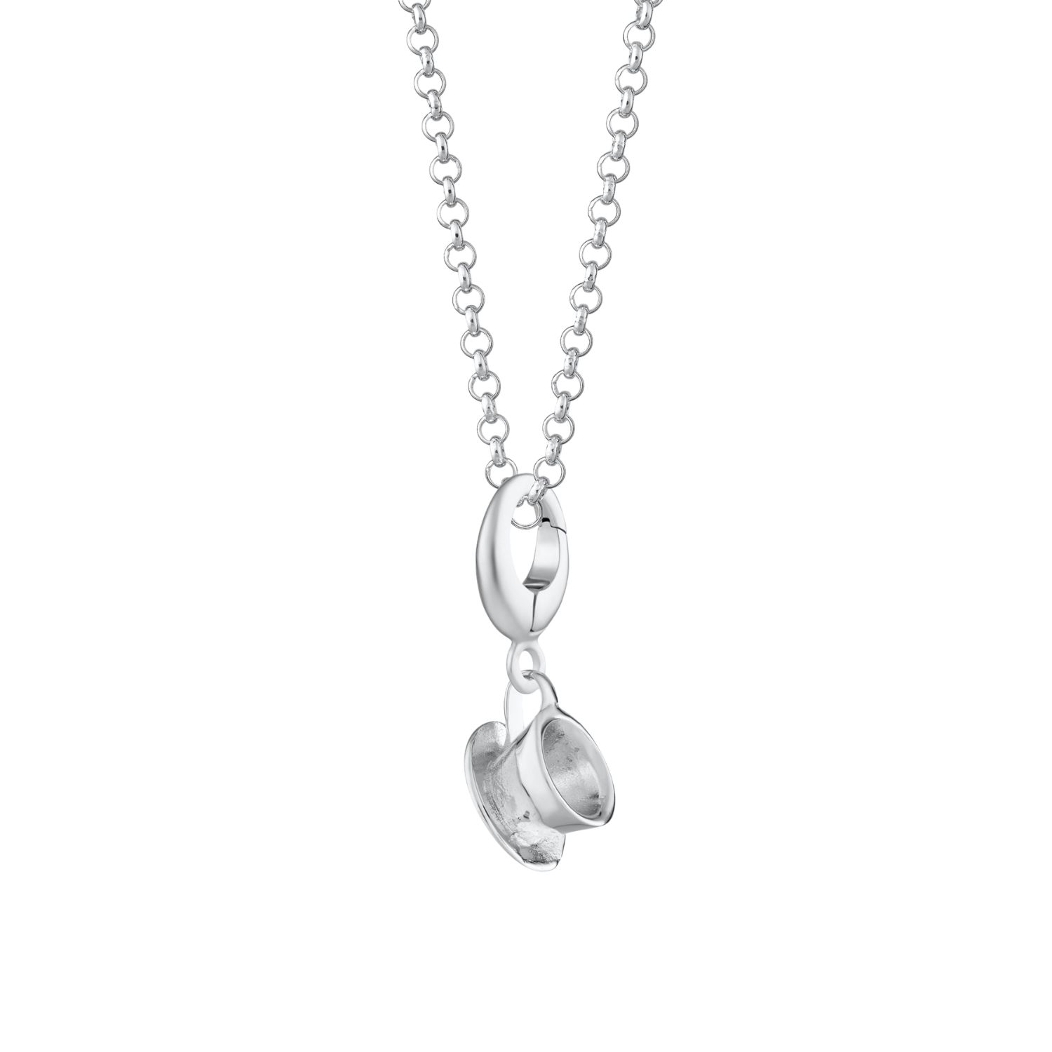 Lily Charmed Women's Sterling Silver Teacup Necklace