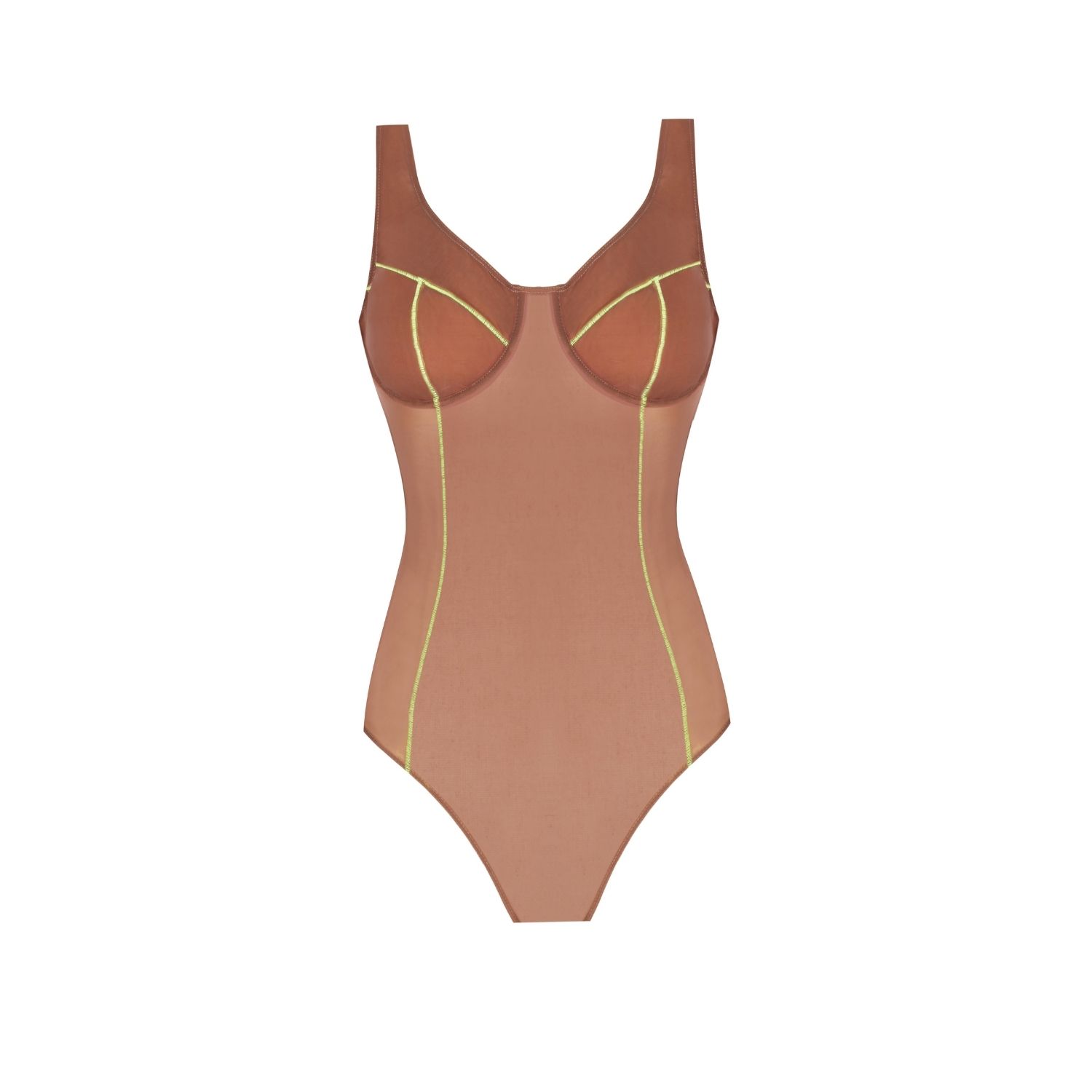Yorstruly Women's Brown / Neutrals Naked Bodysuit - Taupe In Brown
