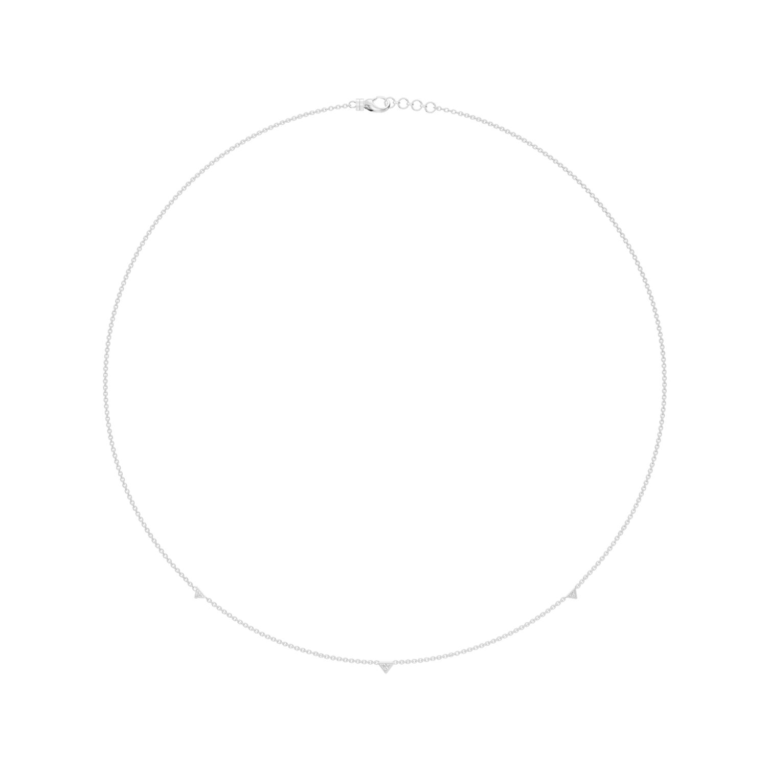 Aya Fine Jewelry Women's Yellow / White / Rose Gold Eighteen Kt Bezel Diamond Dotted Necklace In Metallic