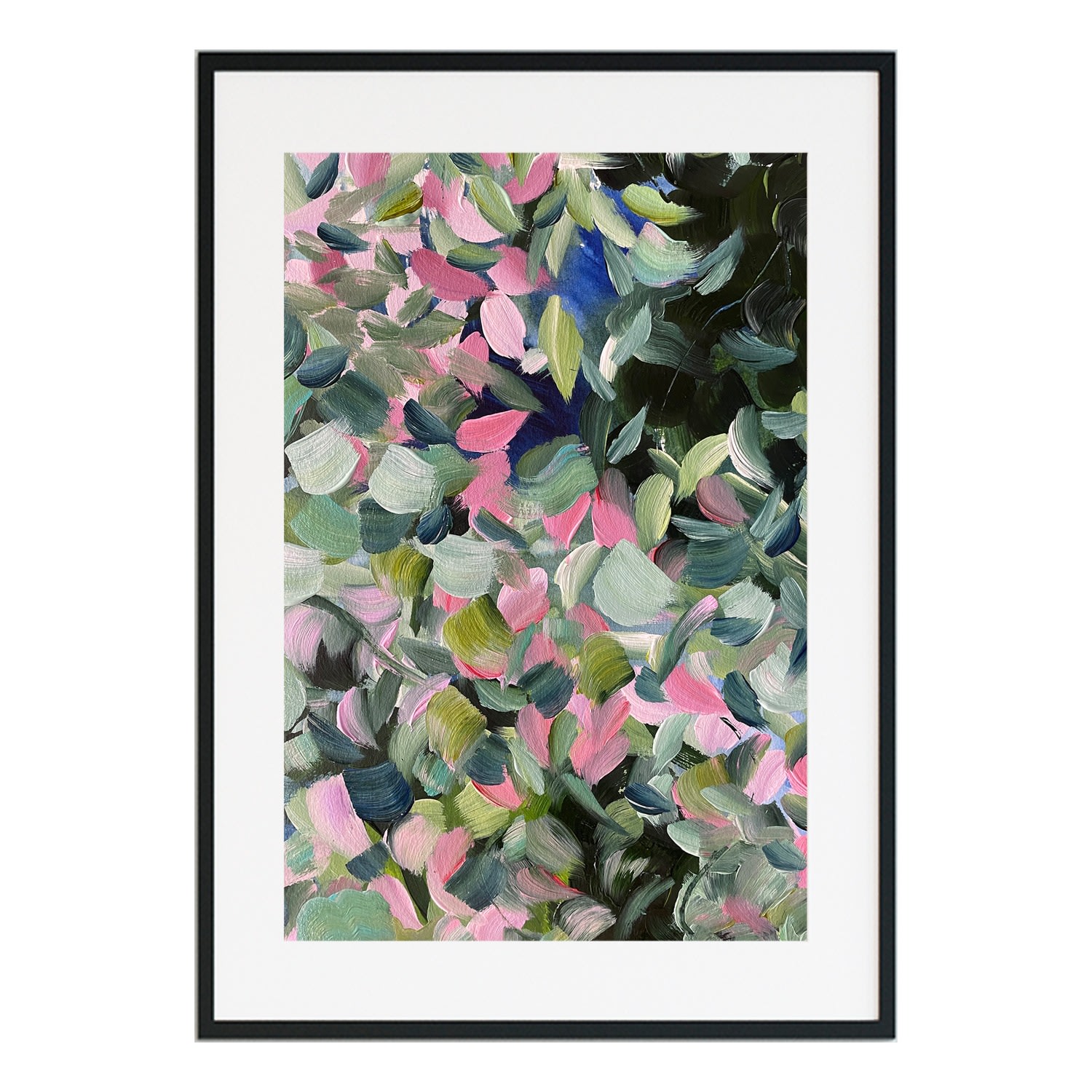 Stained Glass Flowers - Large Floral Print Jessica Slack Studio