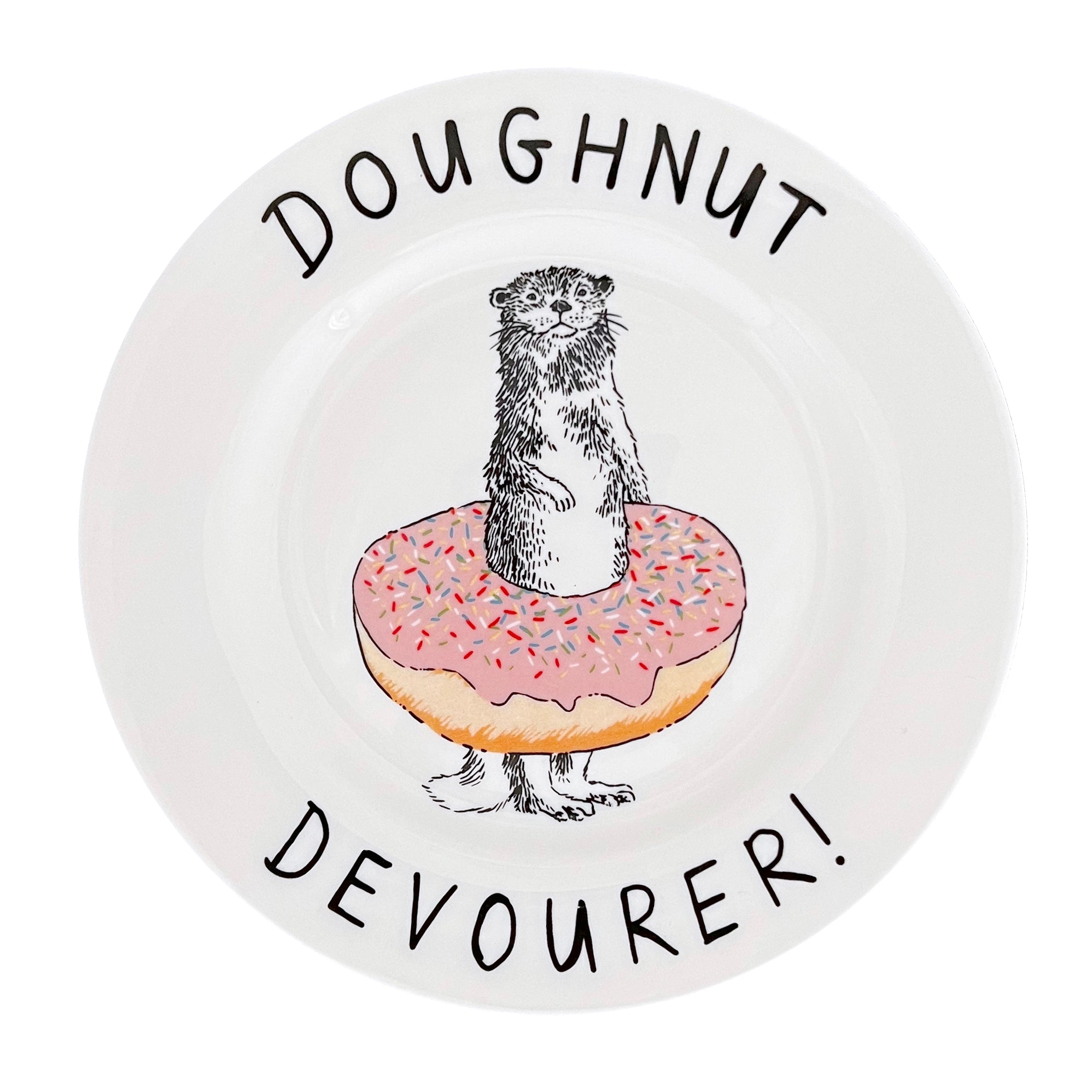 Jimbobart 'doughnut Devourer' Side Plate