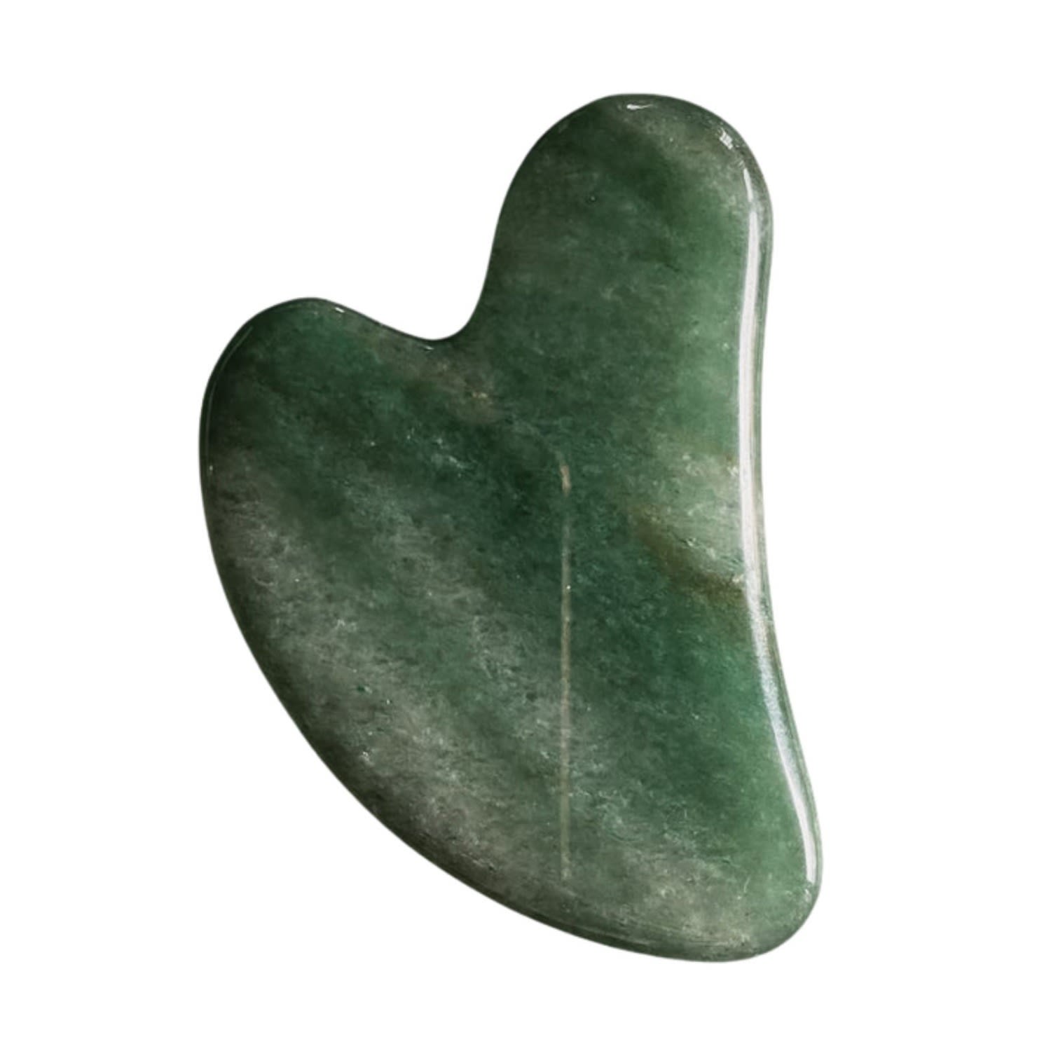 Lemuria Store Natural Green Aventurine Gua Sha Tool In White