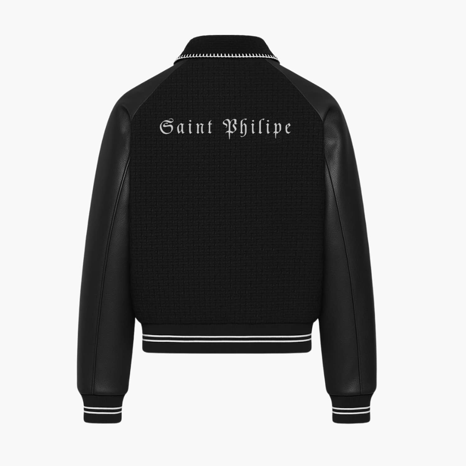 Saint Philippe Noir Varsity Jacket | Freak vault | Wolf & Badger