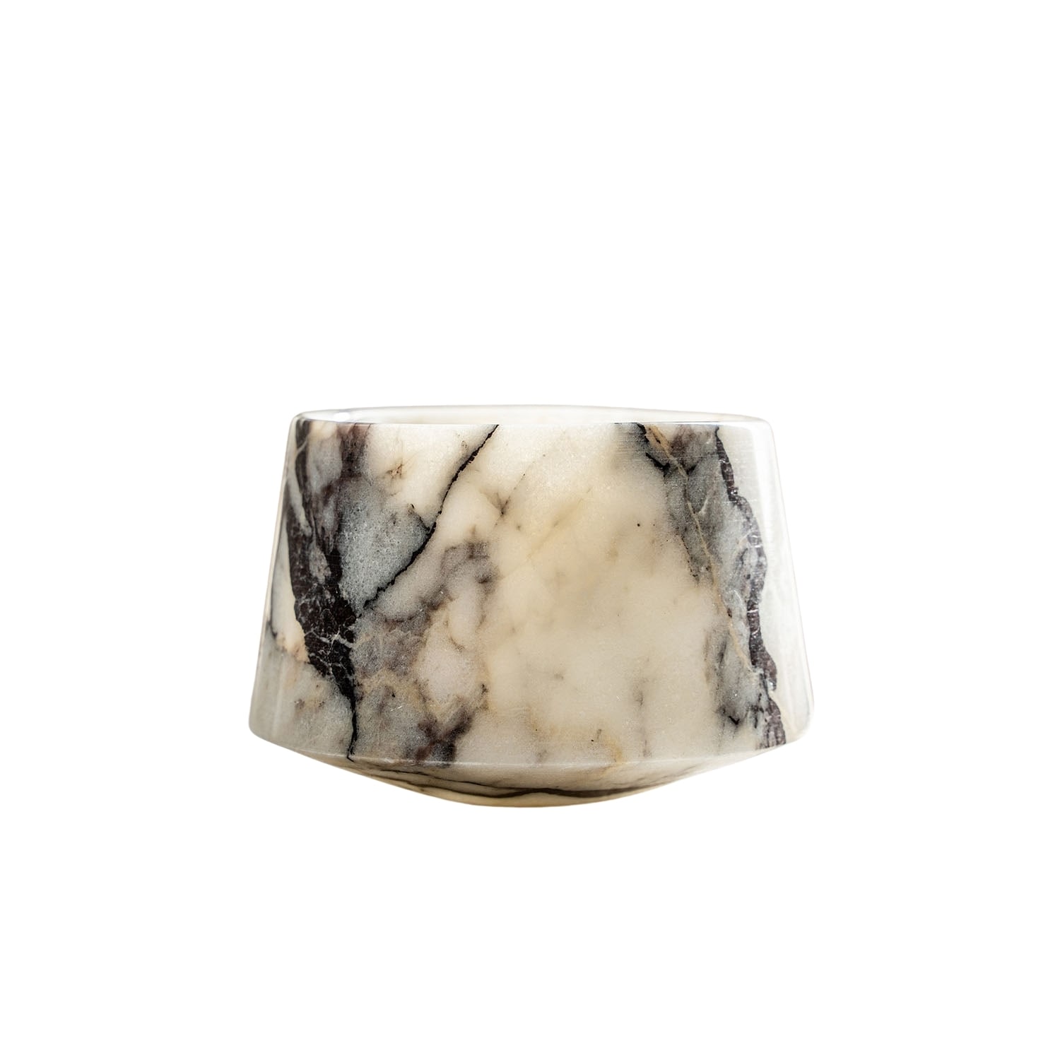 Anatoliacraft White Handcrafted Natural Marble Glass - Handmade Stone Tumbler