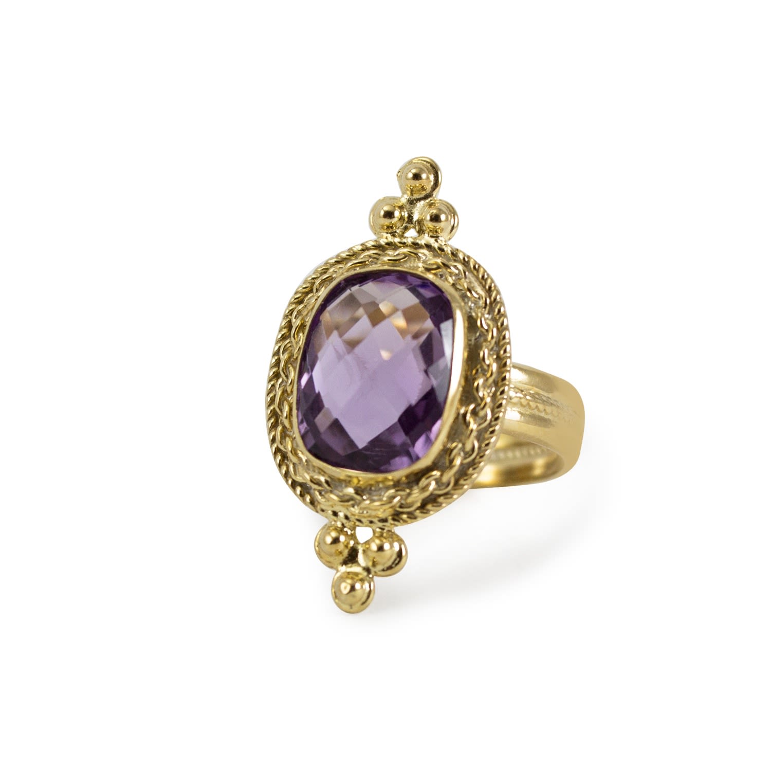 Women’s Pink / Purple Juno Amethyst Ring Vintouch Italy