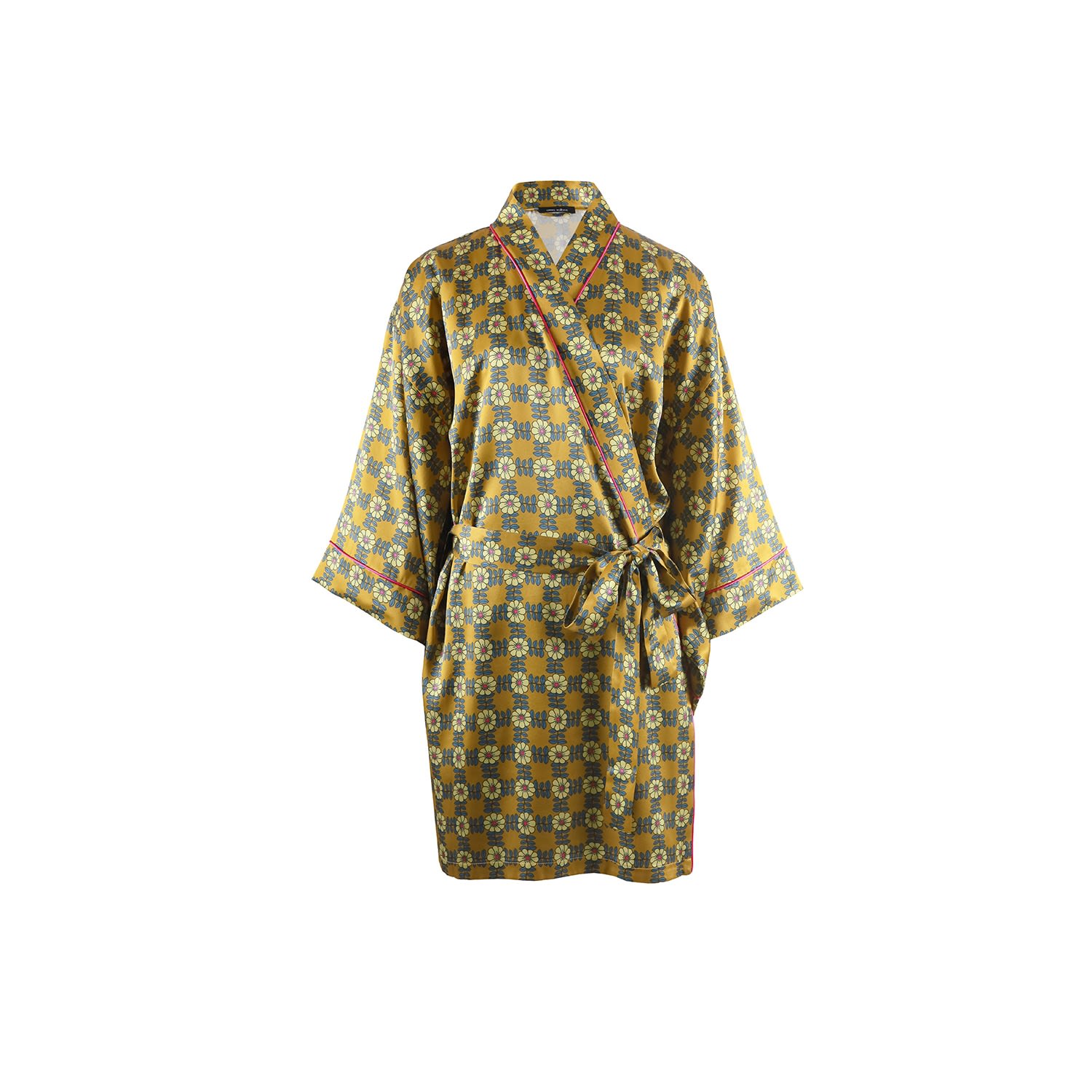 Emma Wallace Women's Izzy Dressing Gown In Yellow