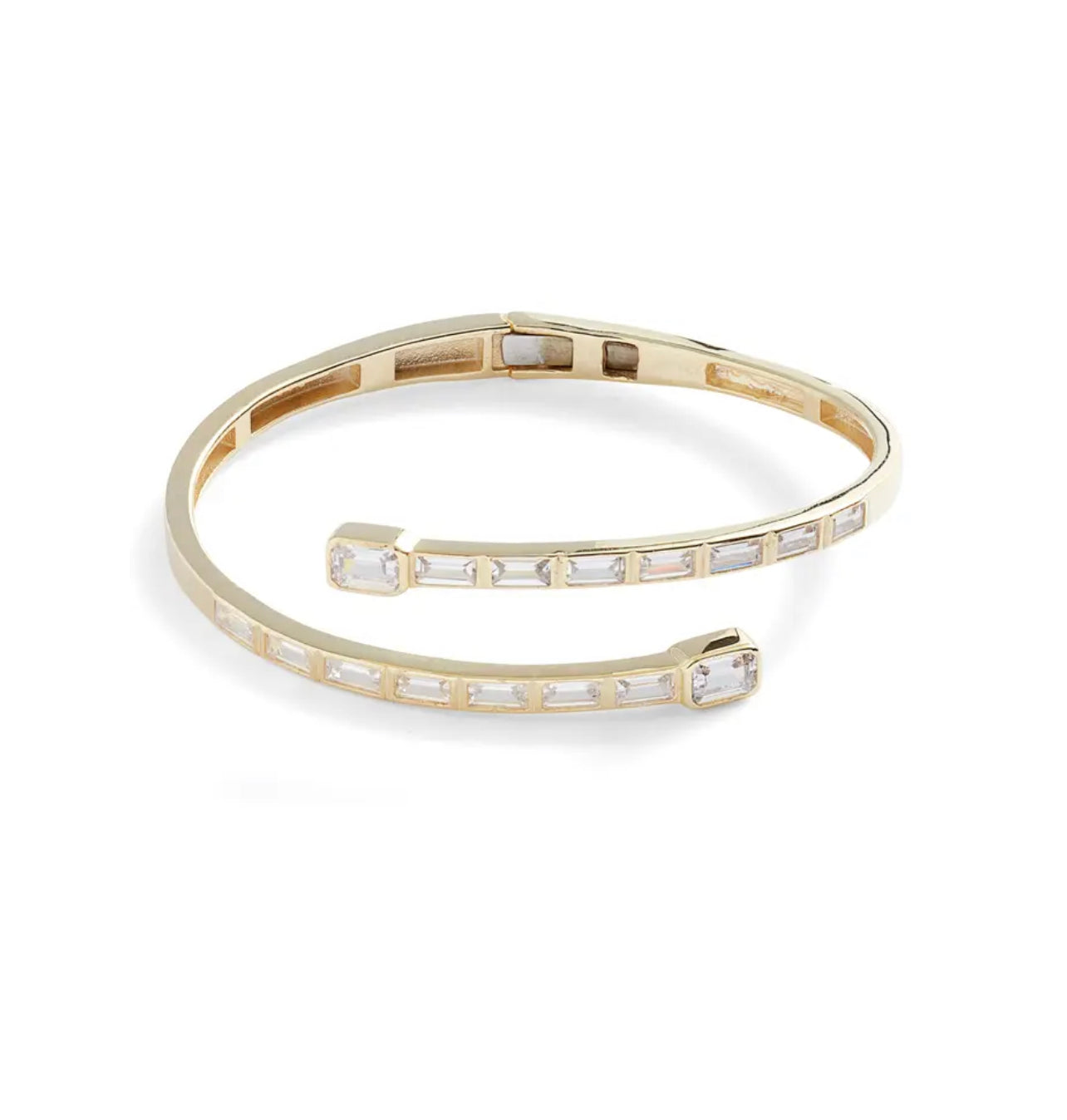 Women’s Baguette Wrap Bangle - Gold Shymi