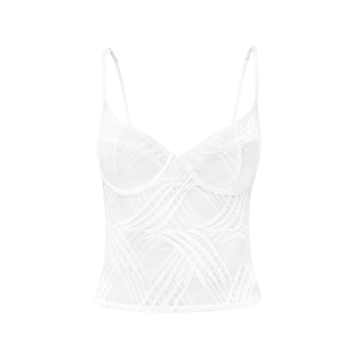 Ow Collection Women's Kayla Lace Top - White In White