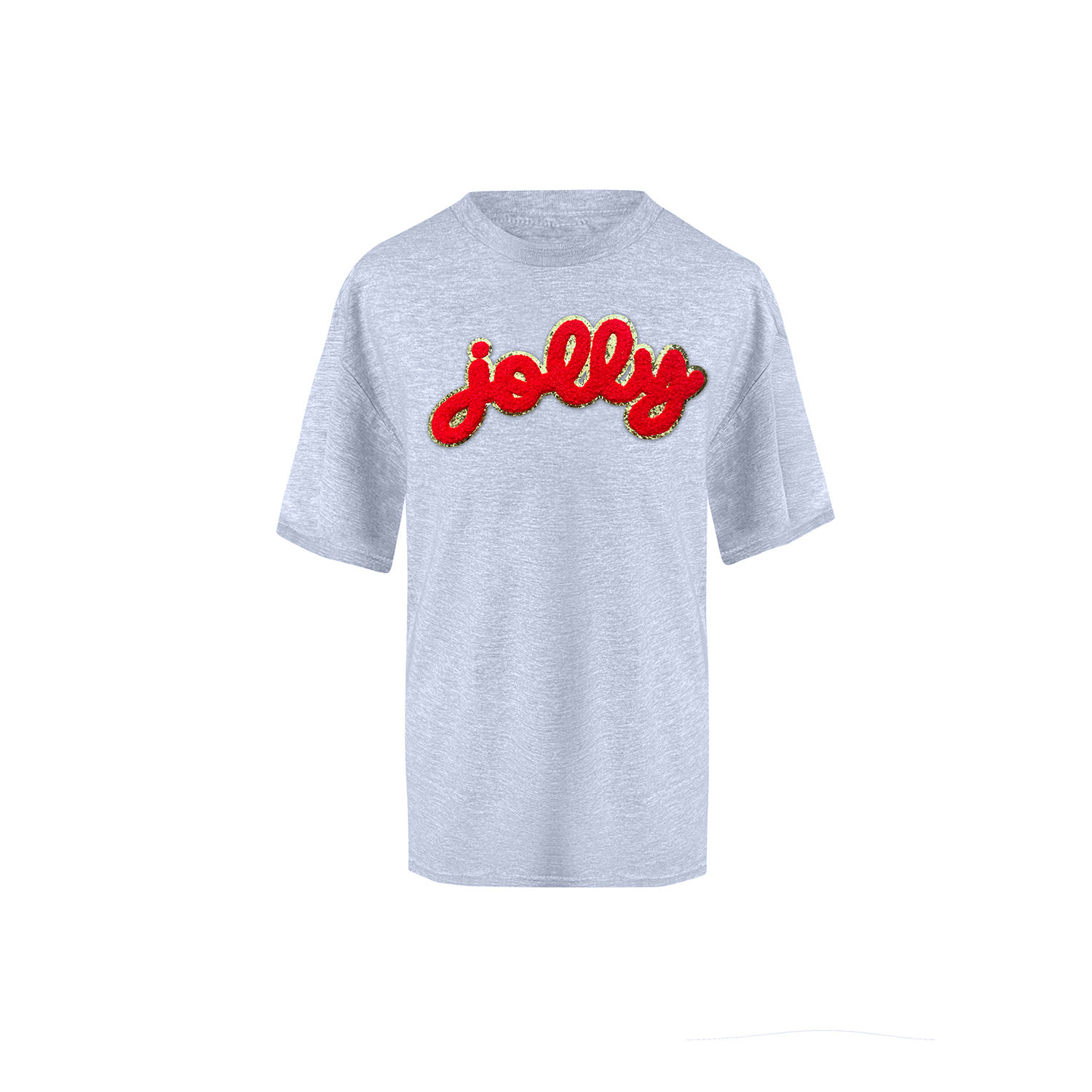 Toma Women's White / Red White Jolly Christmas Collection T-shirt In White