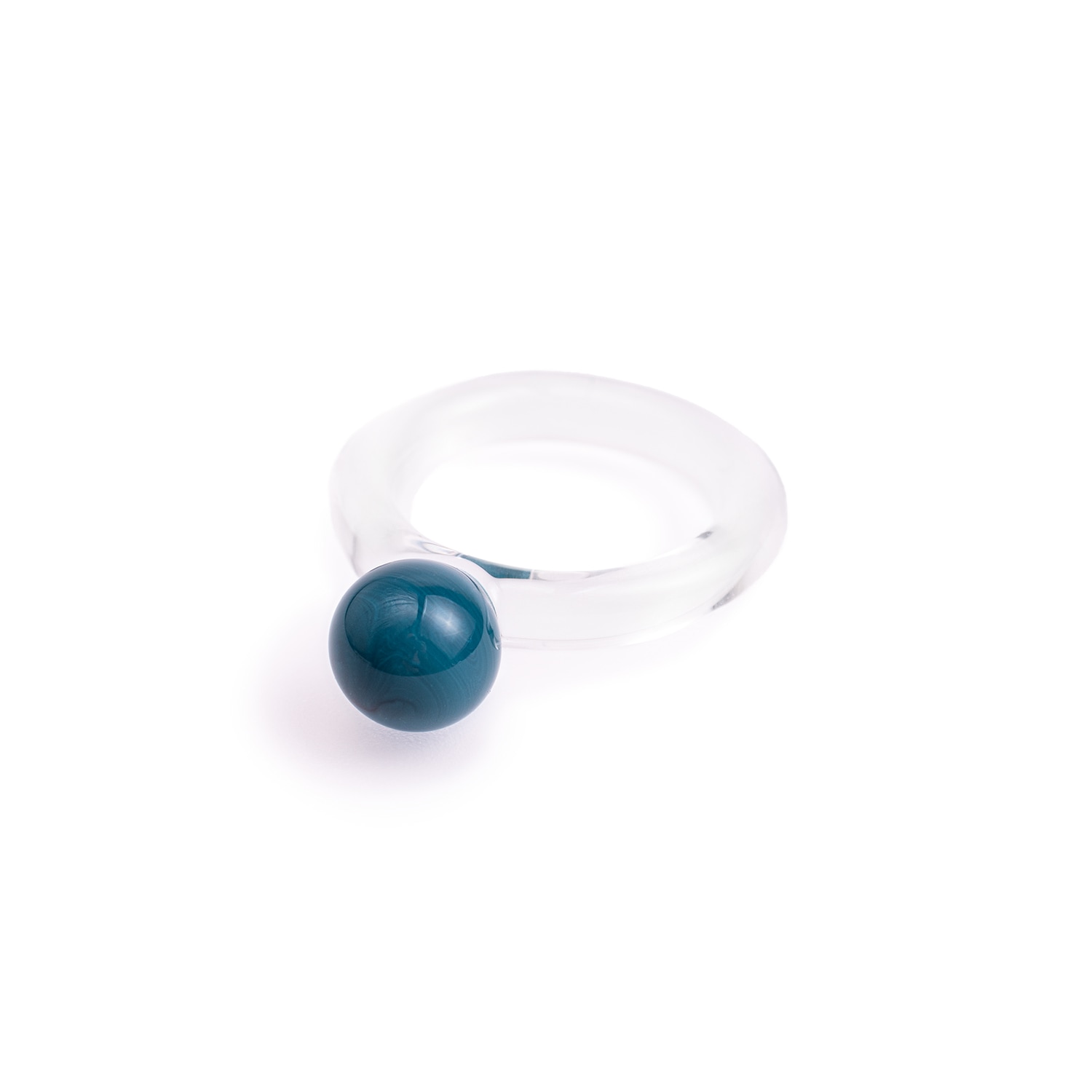 Women’s Bella Glass Ring In Teal Green Mirumiru