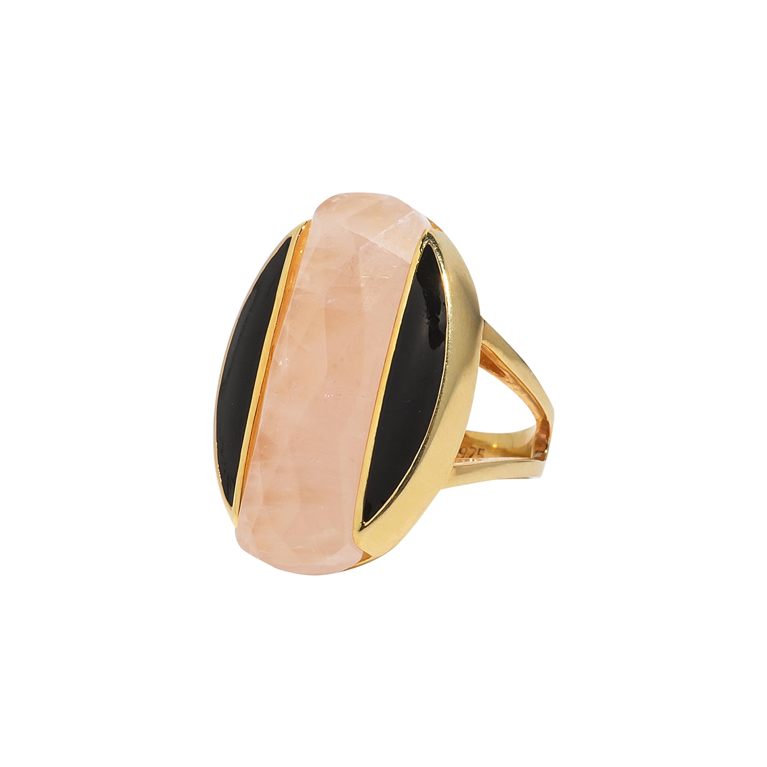 Ogé Jewelry Women's Gold / Pink / Black Harmonia Ring - The Greek Goddess Of Harmony