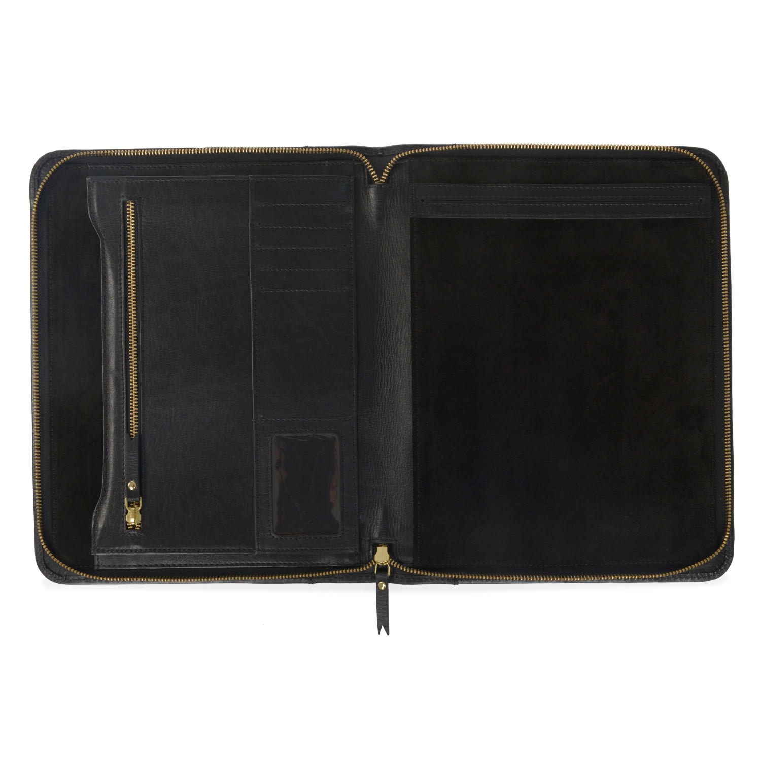 Luxe Black Leather Document Holder Vida Vida