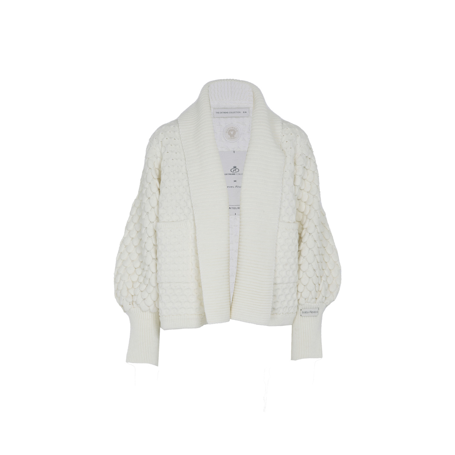 トップス mieajunar carol alpaca knit Alpaca And Merino Wool Oversized Chunky Knit Short Cardigan