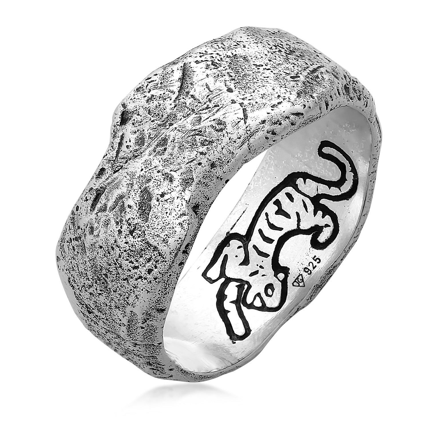 Men’s Silver El Tigre Ring - Small Haze & Glory