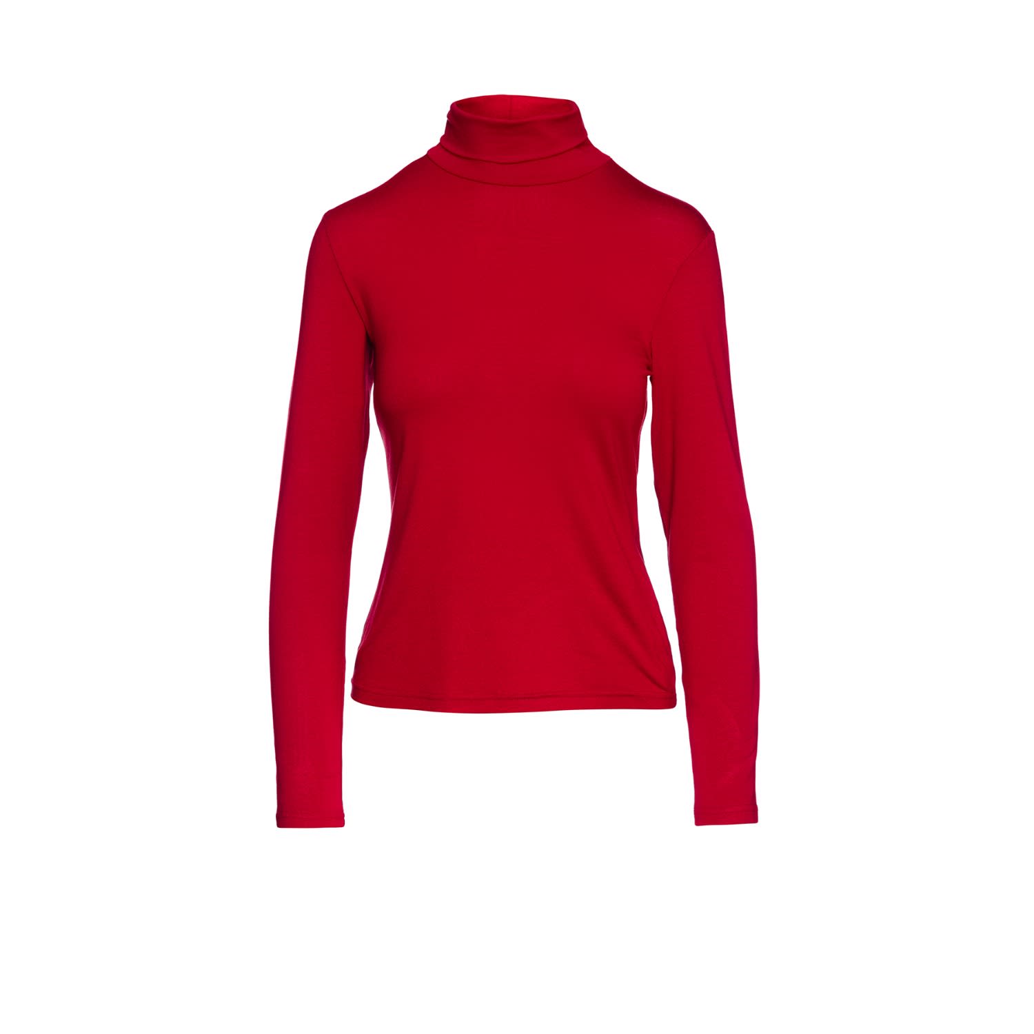 red polo neck t shirt