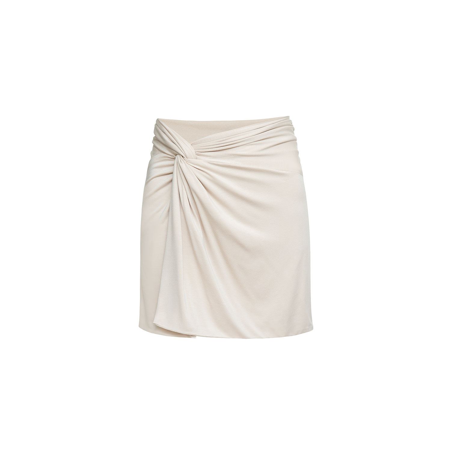 Audrey Vallens Women's Neutrals Bamboo Knot Skirt In White