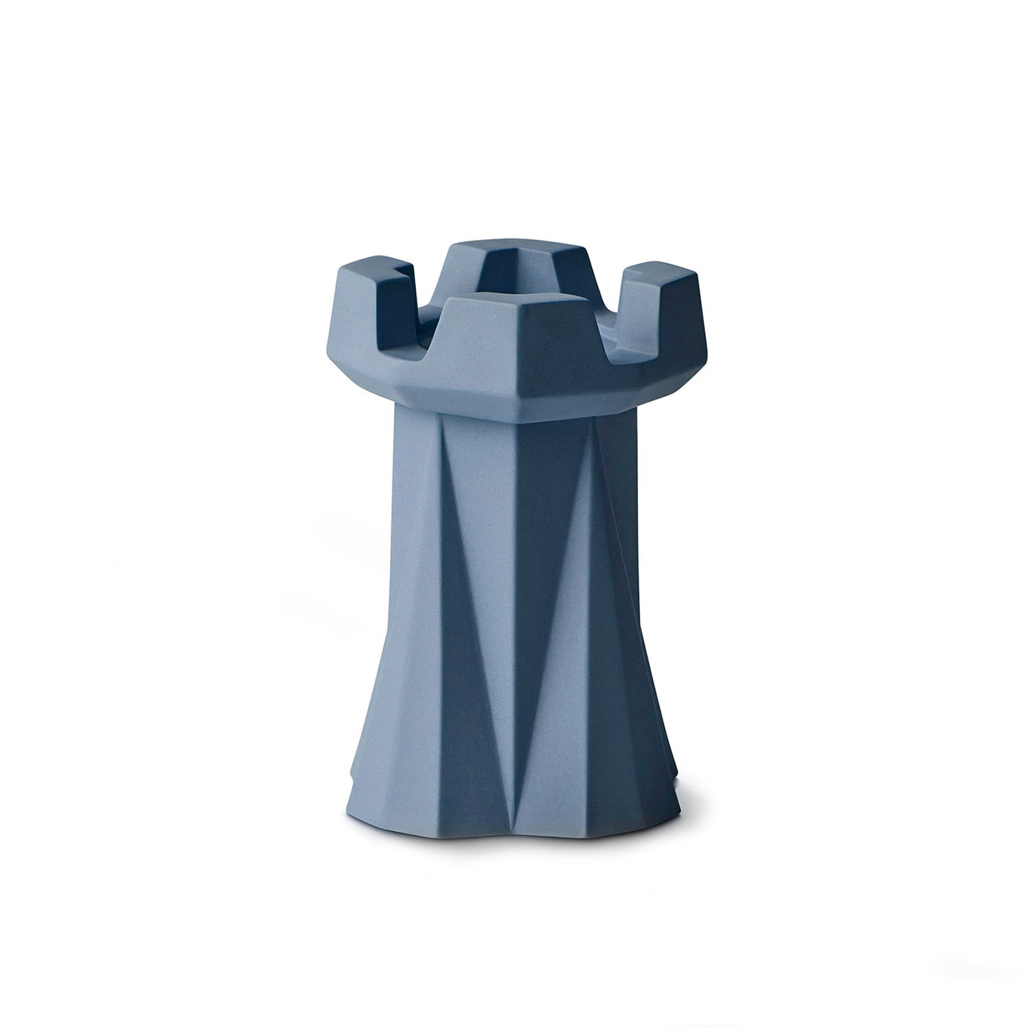 Esma Dereboy Blue Rook Candle Holder Ocean Colour In Blue