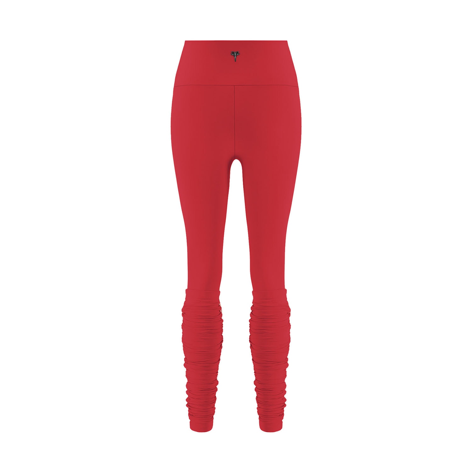 Yes Flâneuse Women's Angela Yoga Leggings With Gaiter Chinese Red In Red