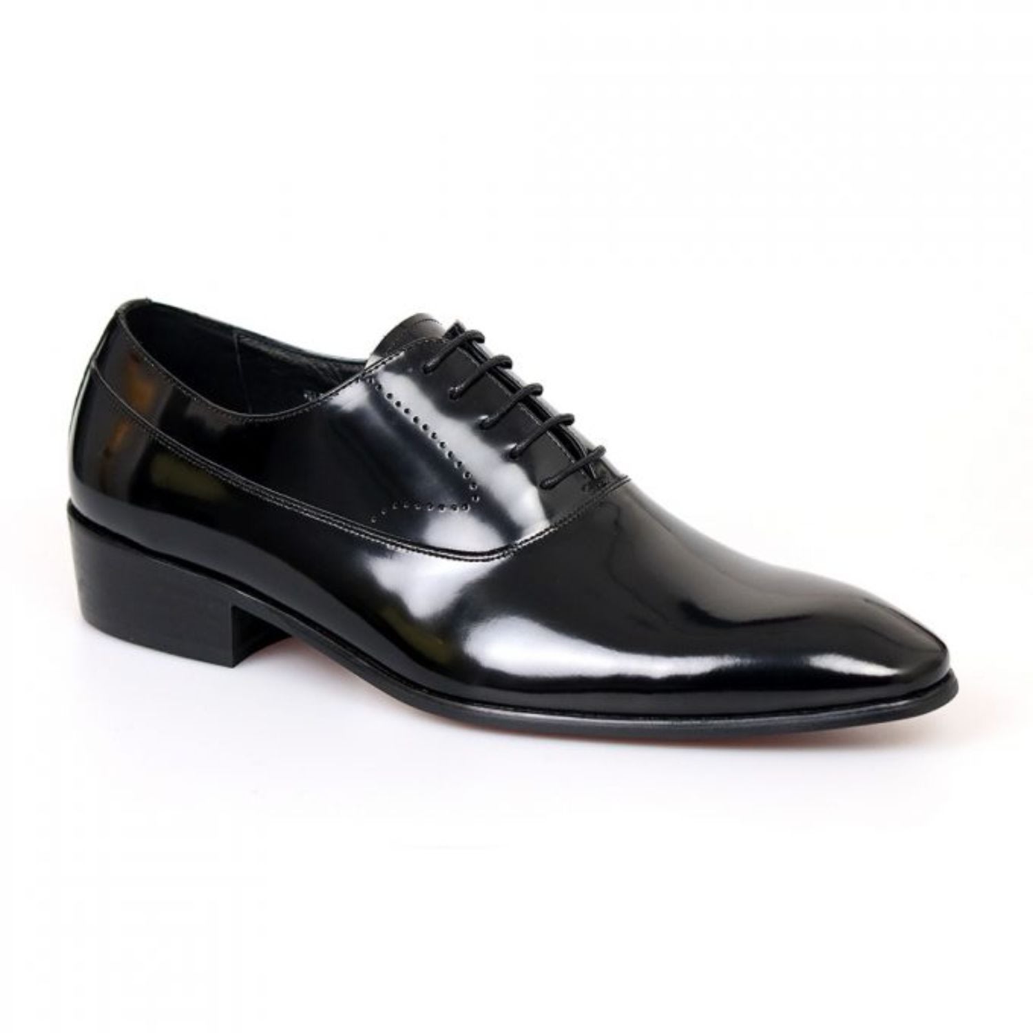 David Wej Men's Leather Classic Formal Shoes – Black In Black