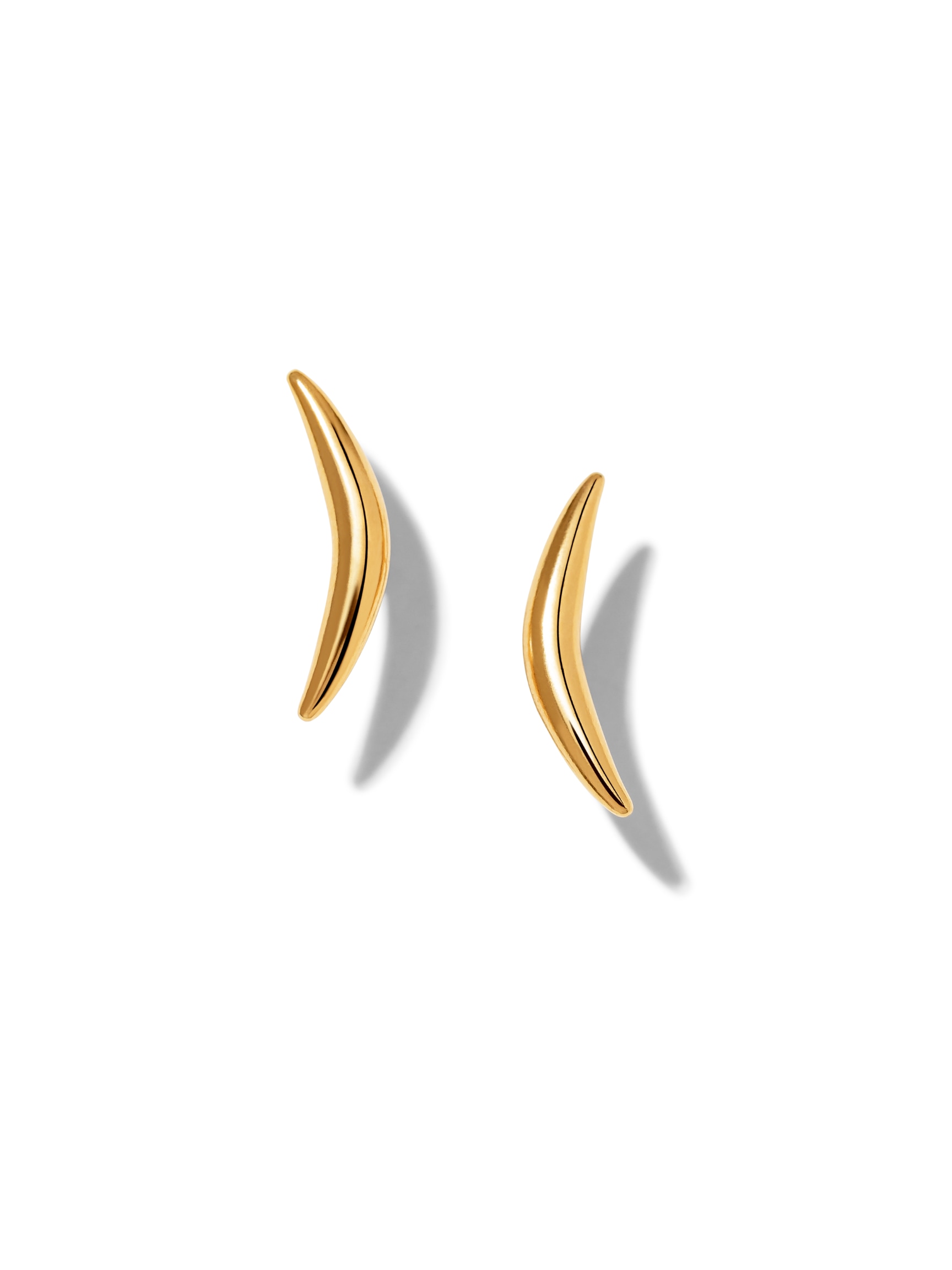 Jaredjamin Women's Gold Crescent Stud Post Earrings