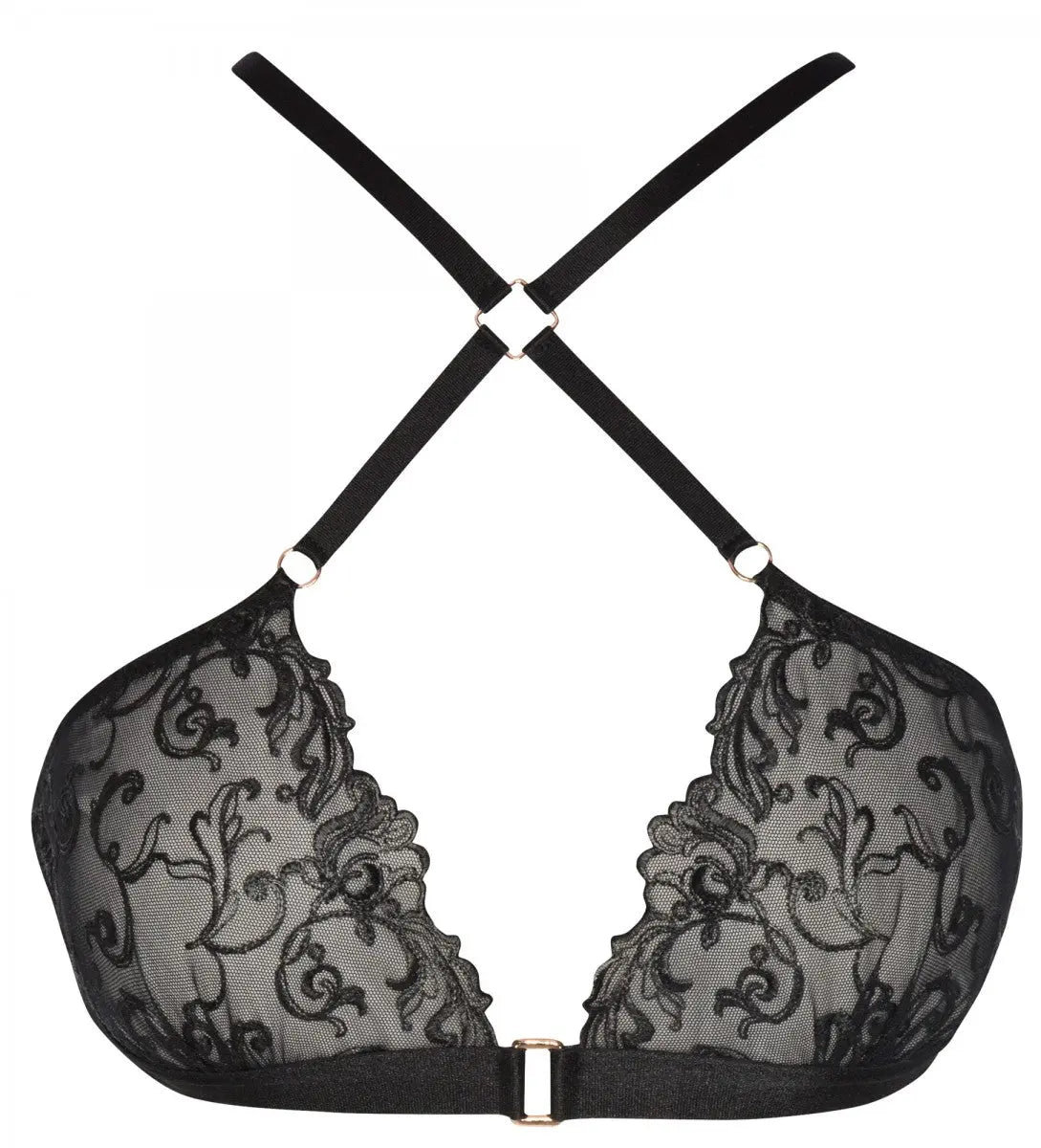 Bracli Women's Black Vienna Crossed Bra