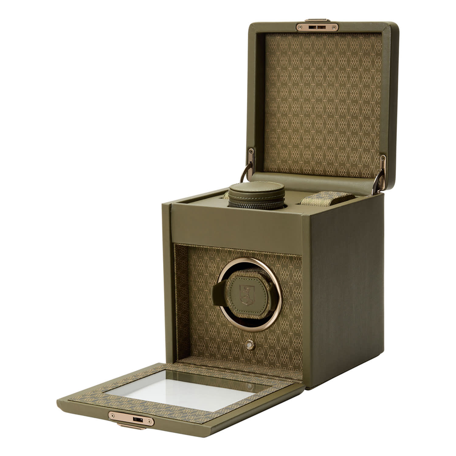 Green Earth Single Watch Winder - Olive | Wolf