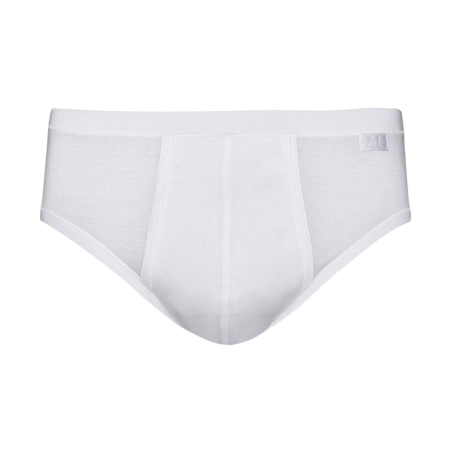 Zd Zero Defects Men's Brummel Fly Front Brief – Soft & Comfortable Mercerized Cotton - Color White In White