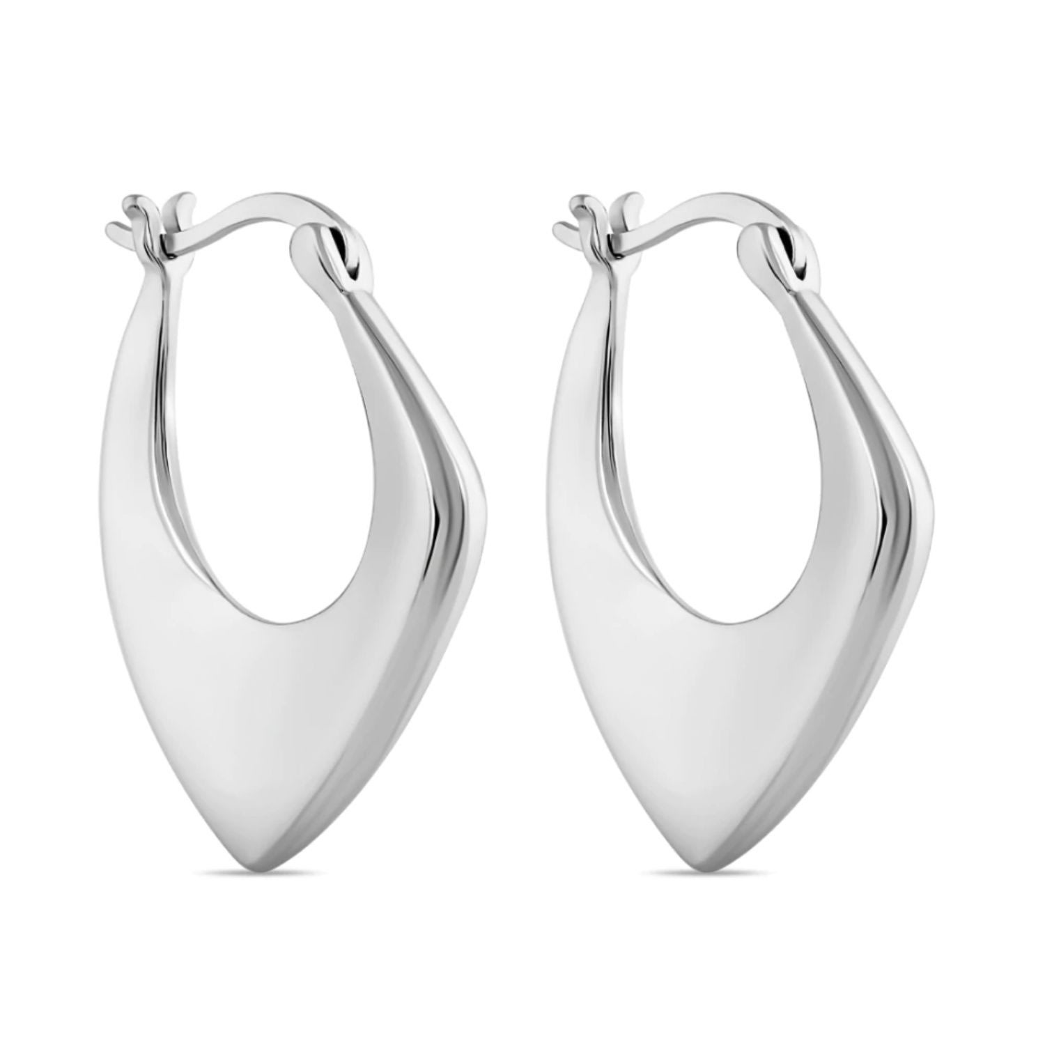 Sara Shala Design Women's Silver Ippo Earrings In Gray