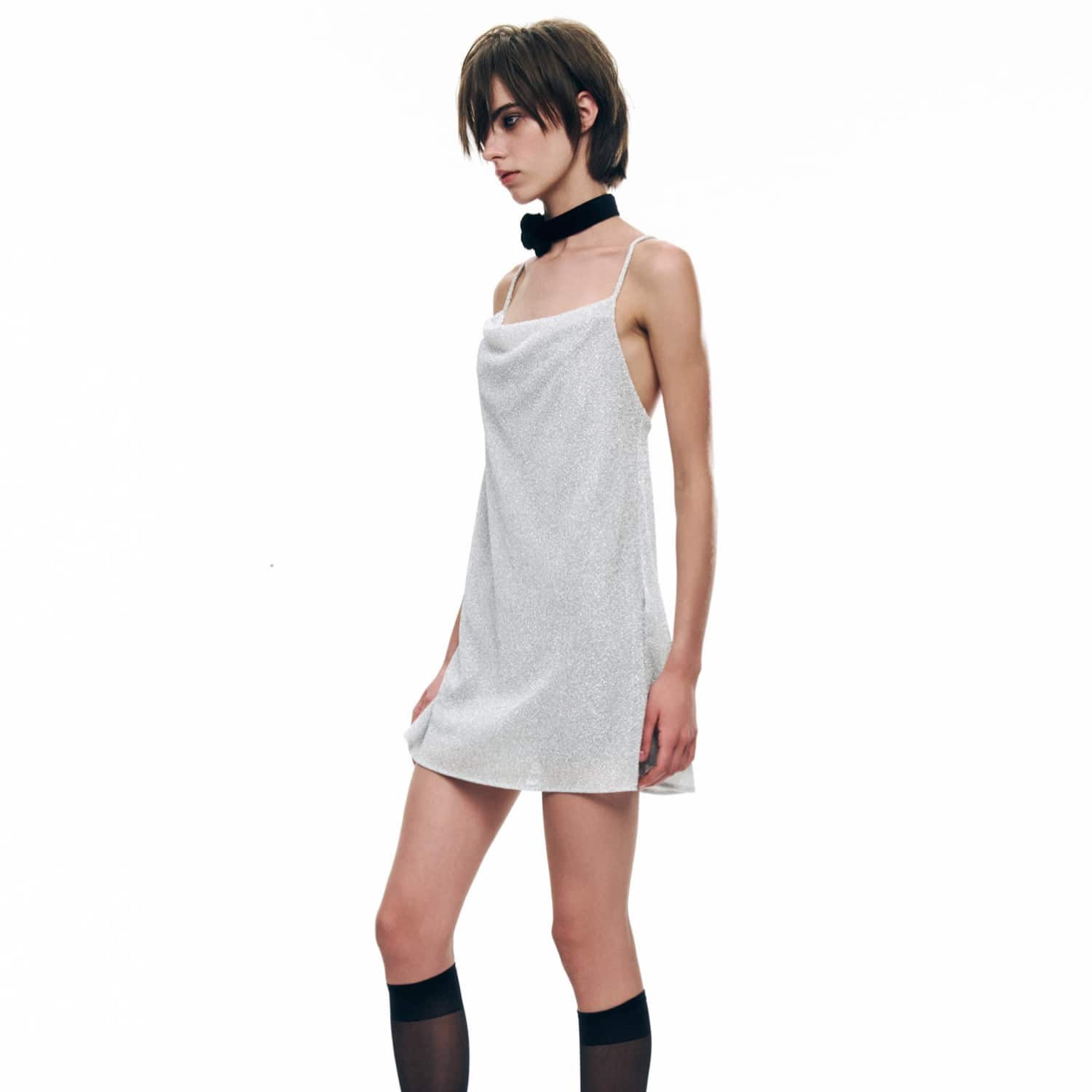 lurex dot mini dress Mini Star Lurex Dress