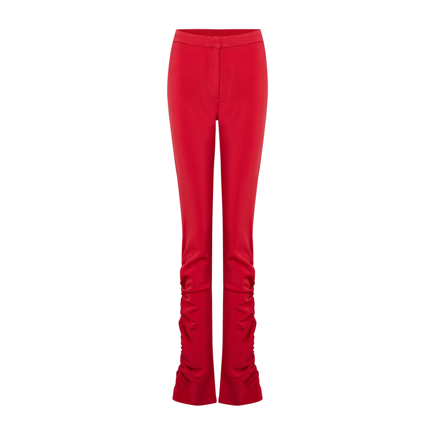 Pcfg Women's Red Your Itch Draped Pant - Samba In Red