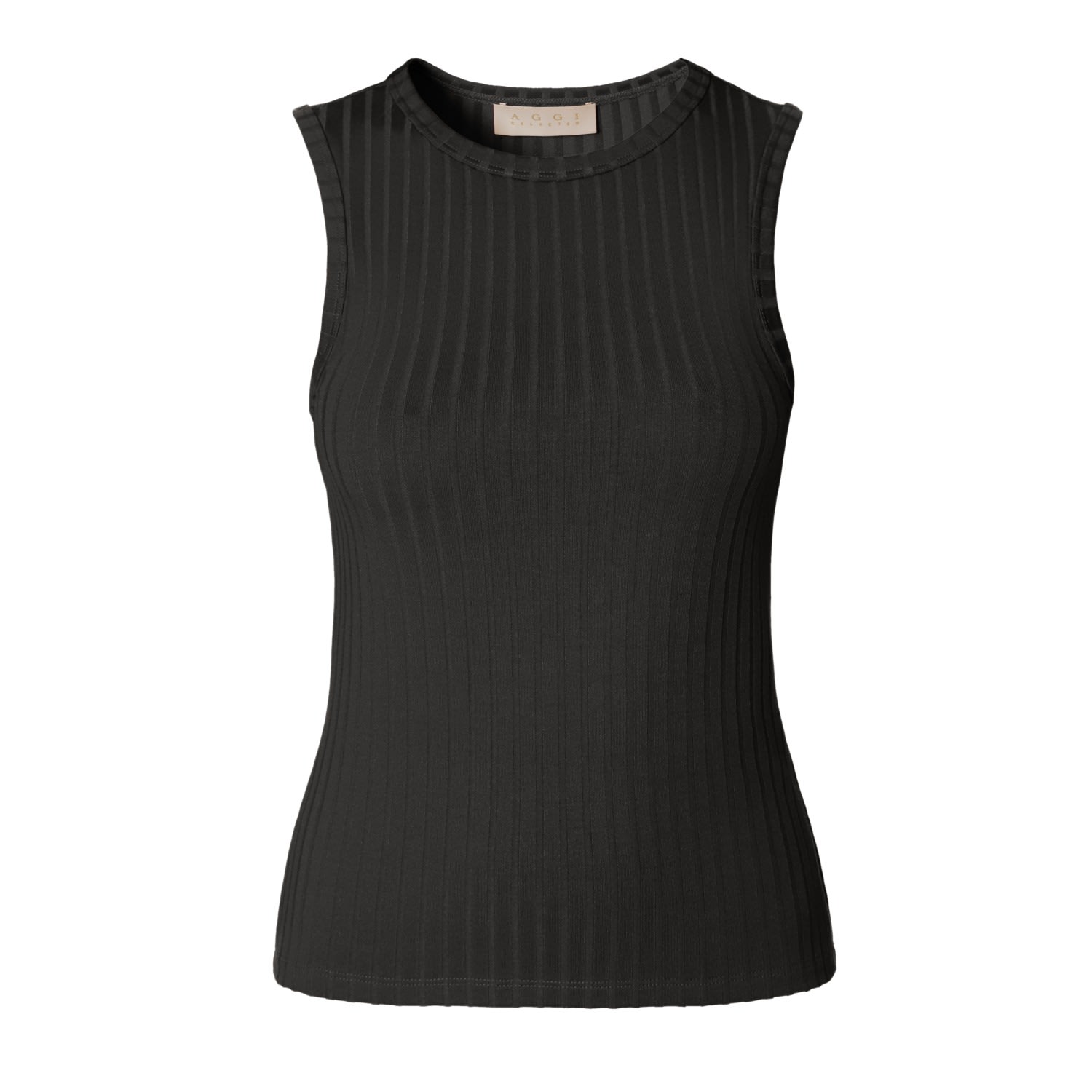 Aggi Women's Iga Pirate Black Elastic Tank Top