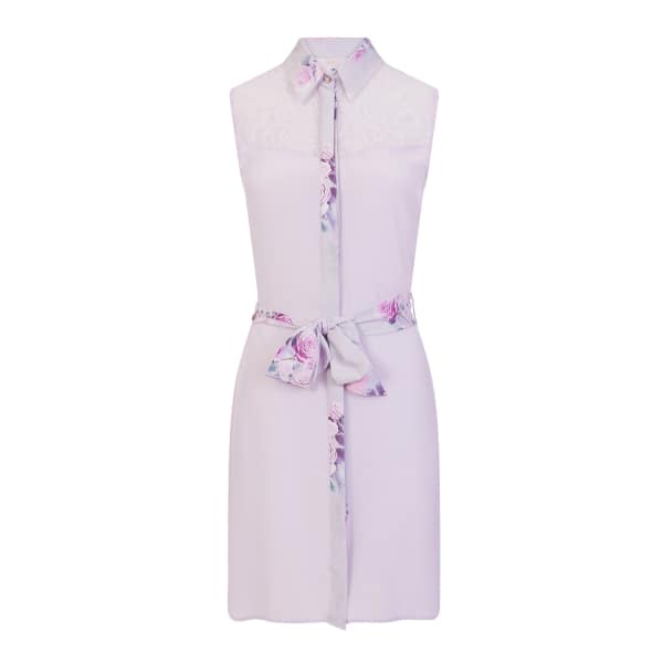Sophie Cameron Davies Classic Silk Dress Lavender