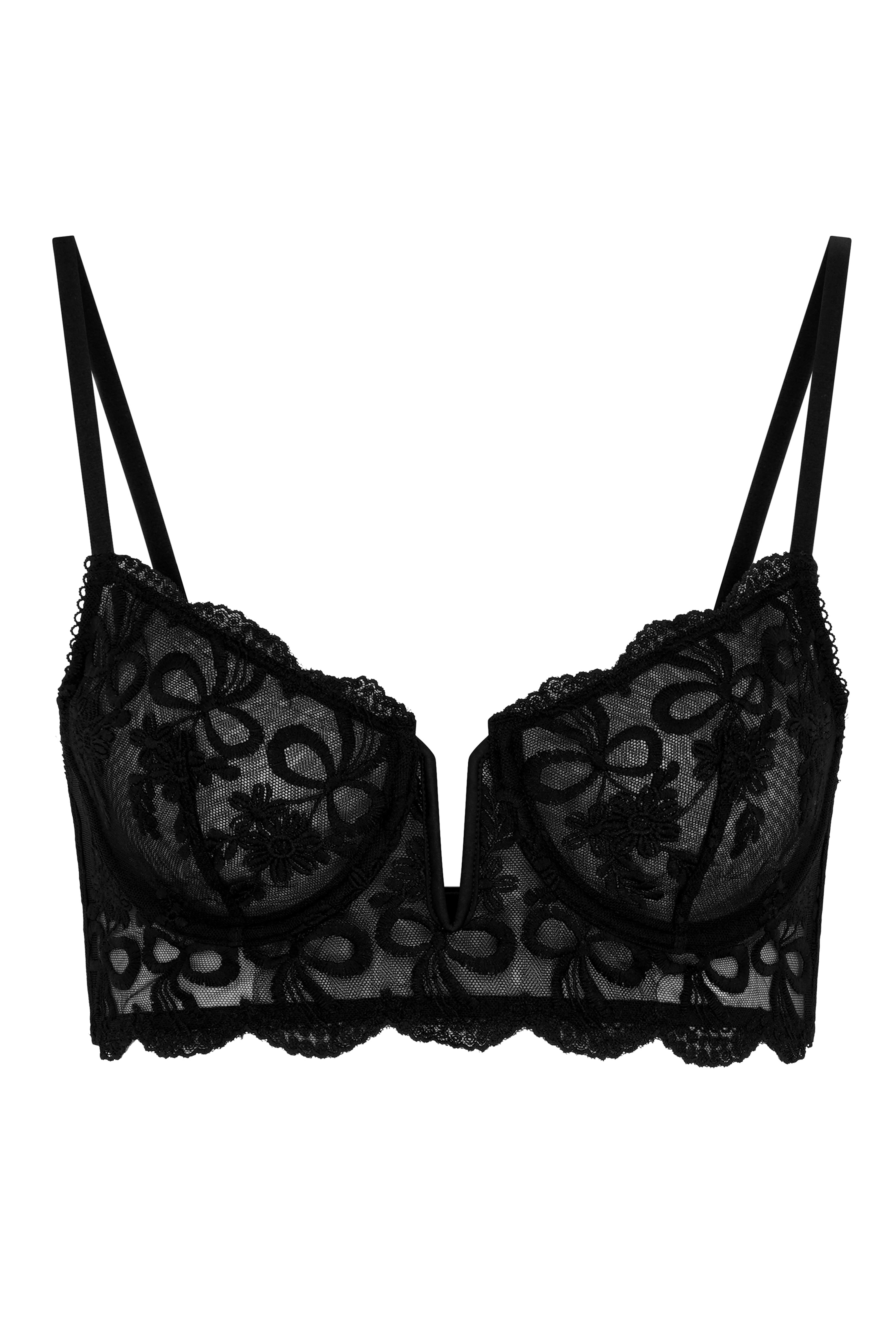 Women's Black Milana Bustier | 32D | Wild Lovers London