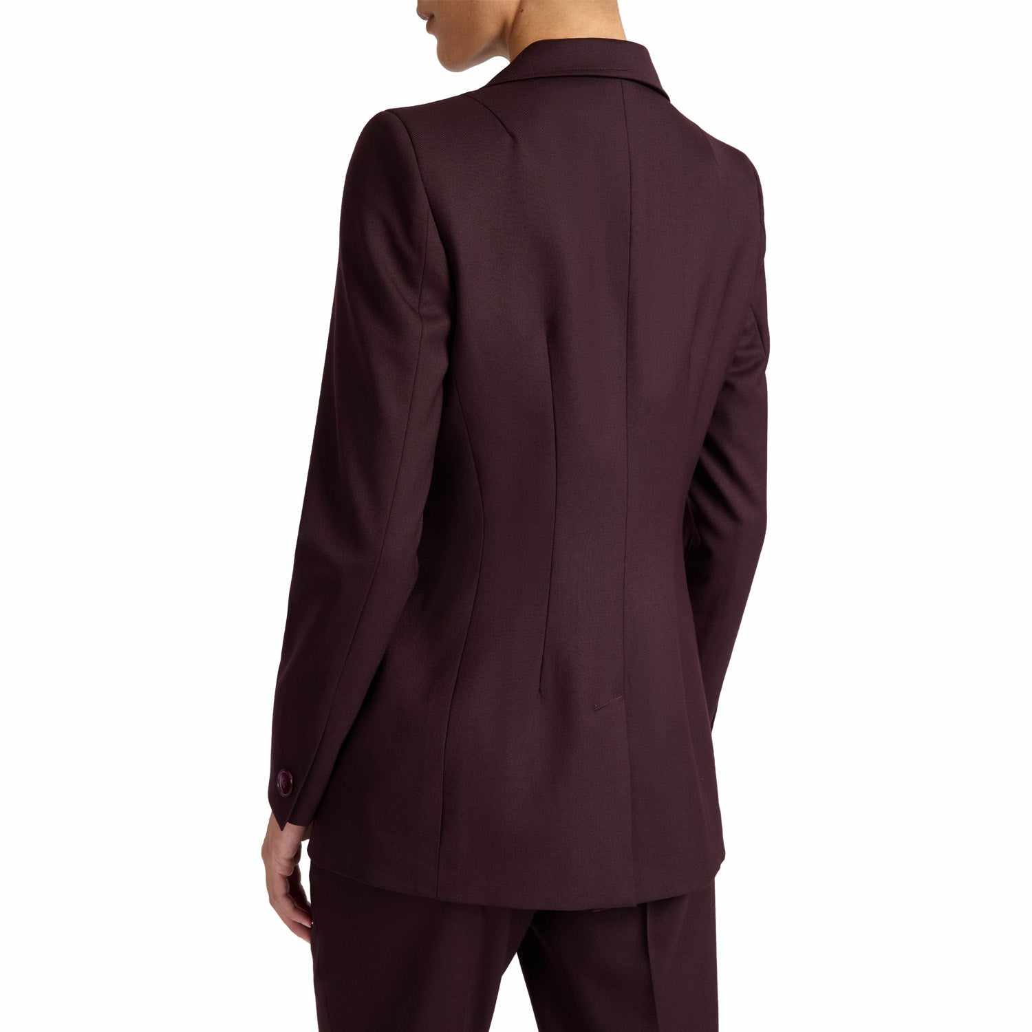 Paco Double-Breasted Six-Button Jacket In Wool Stretch 