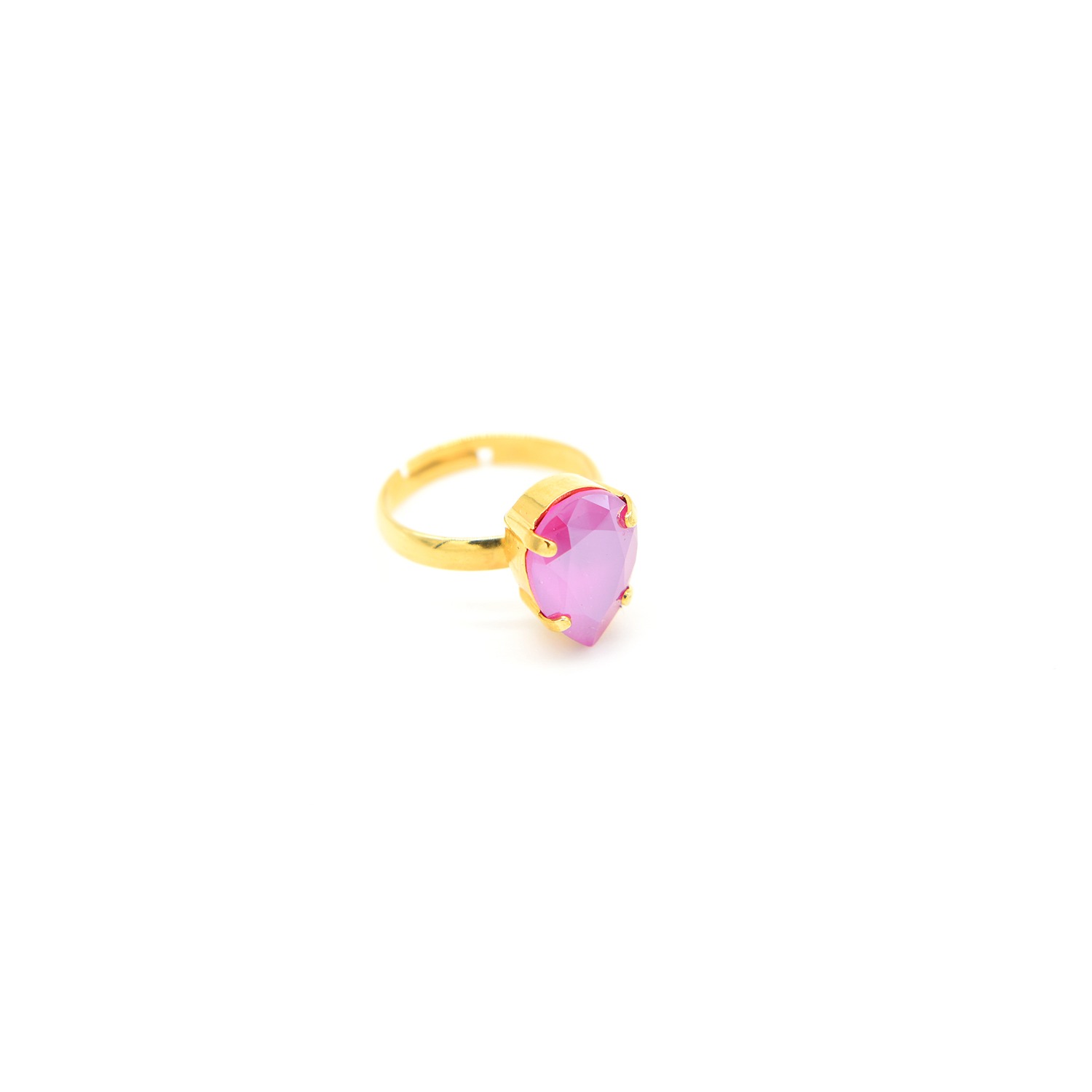 Women’s Pink / Purple Peony Pink Drop Ring Rosaspina Firenze