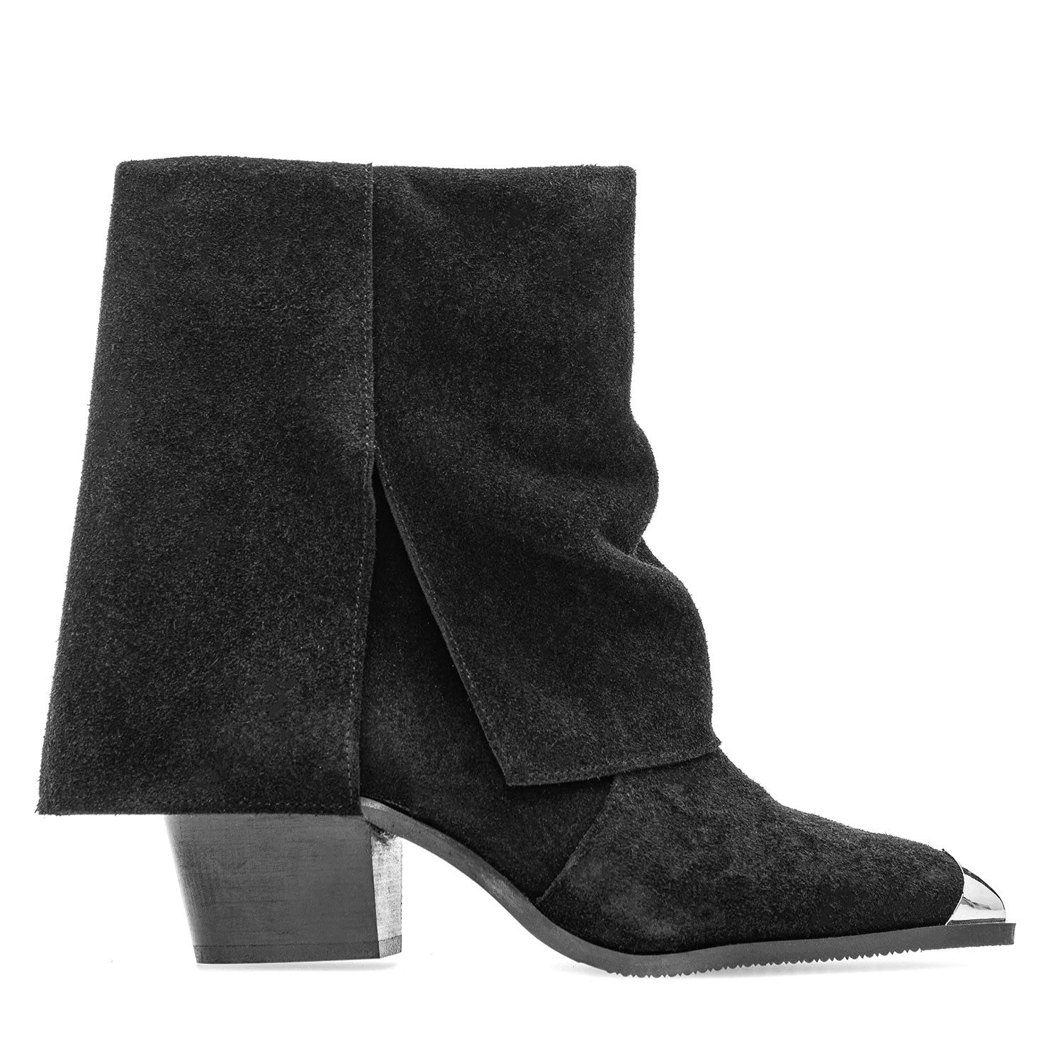 Women’s Sicily Black Leather Boots 7 Uk Moja