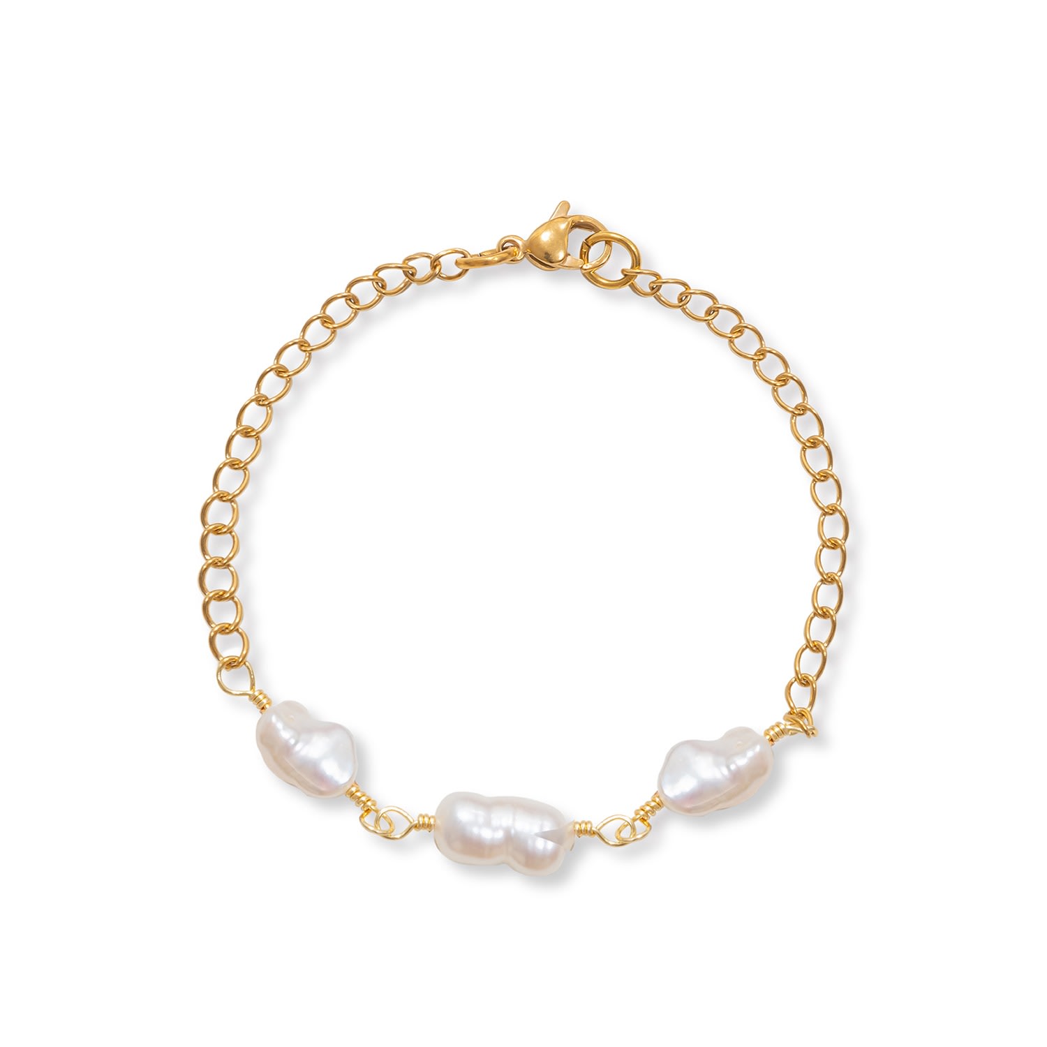 Shop A Weathered Penny Women's Gold Pearl Bracelet
