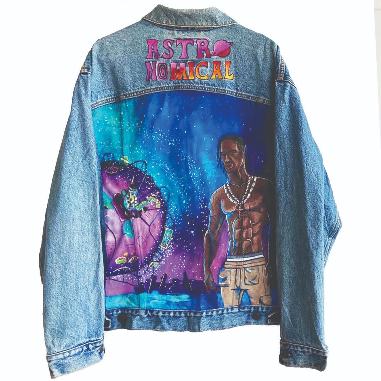 Astroworld levis sales denim jacket