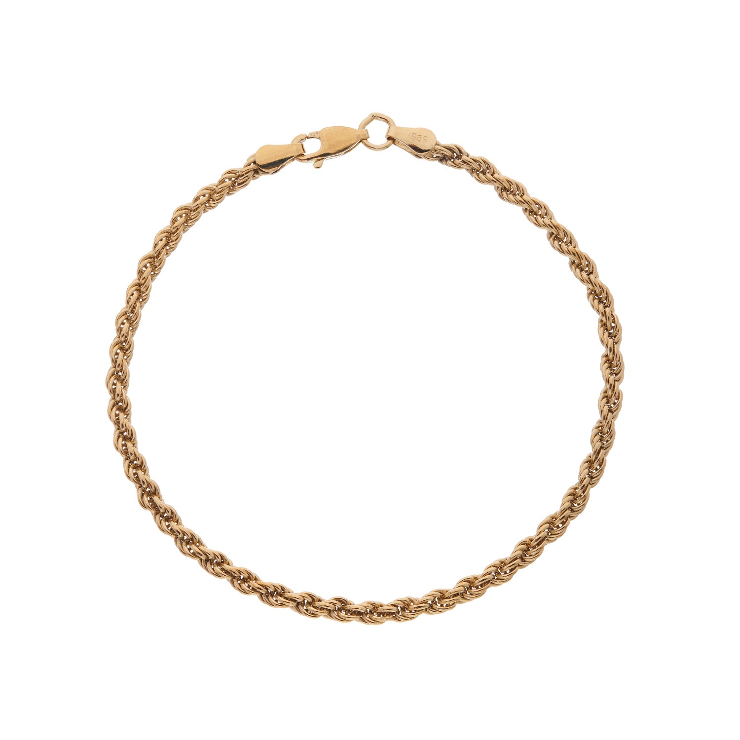 Women’s Alhambra Gold Vermeil Rope Bracelet Auree Jewellery