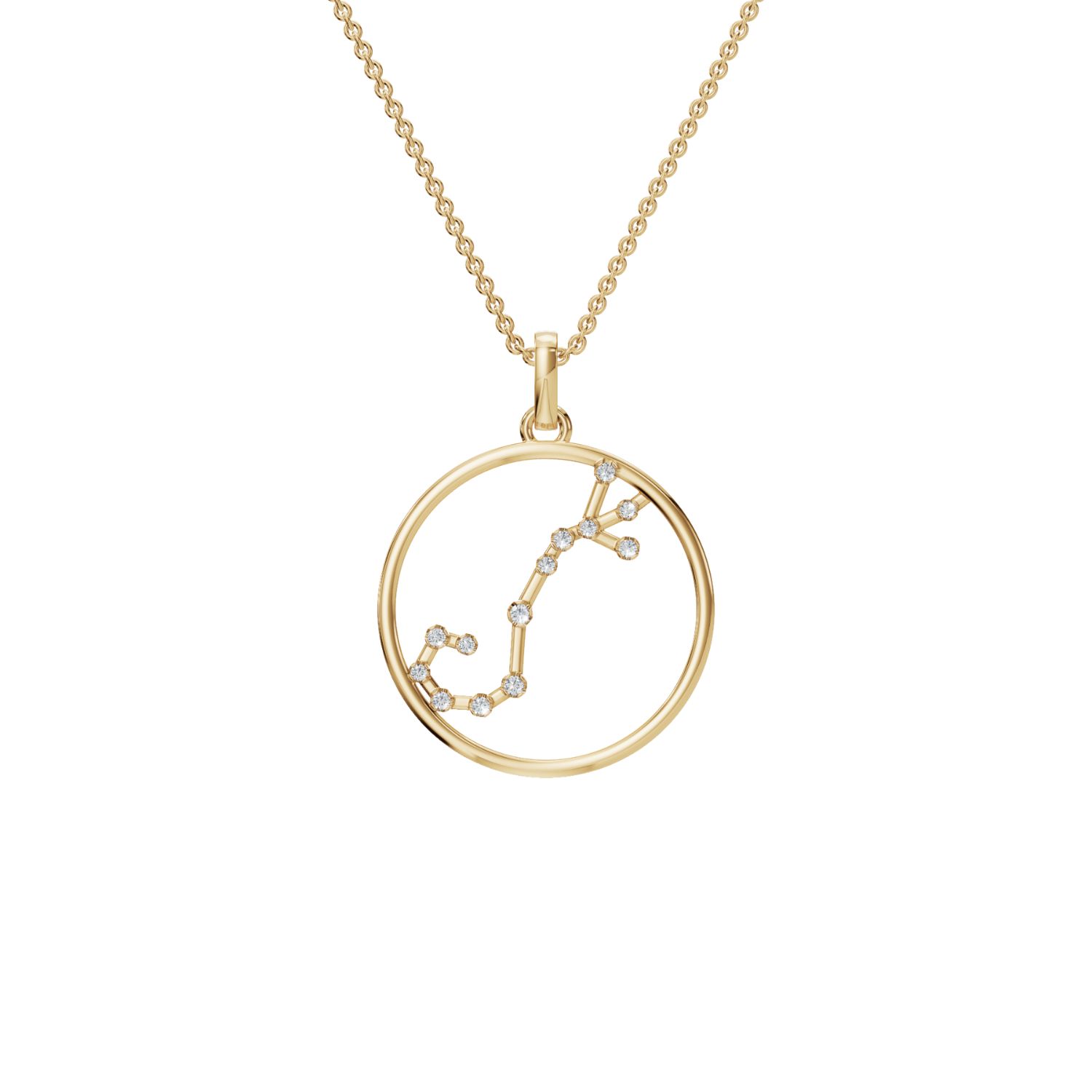 Aya Fine Jewelry Women's White / Yellow / Rose Gold Fourteen Kt Scorpio Zodiac Pendant