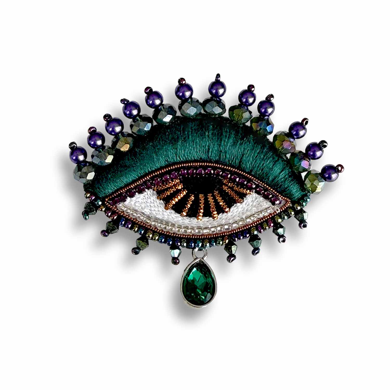 Women's Green Eye Talisman Brooch- Alchemist's Secret | Vetka